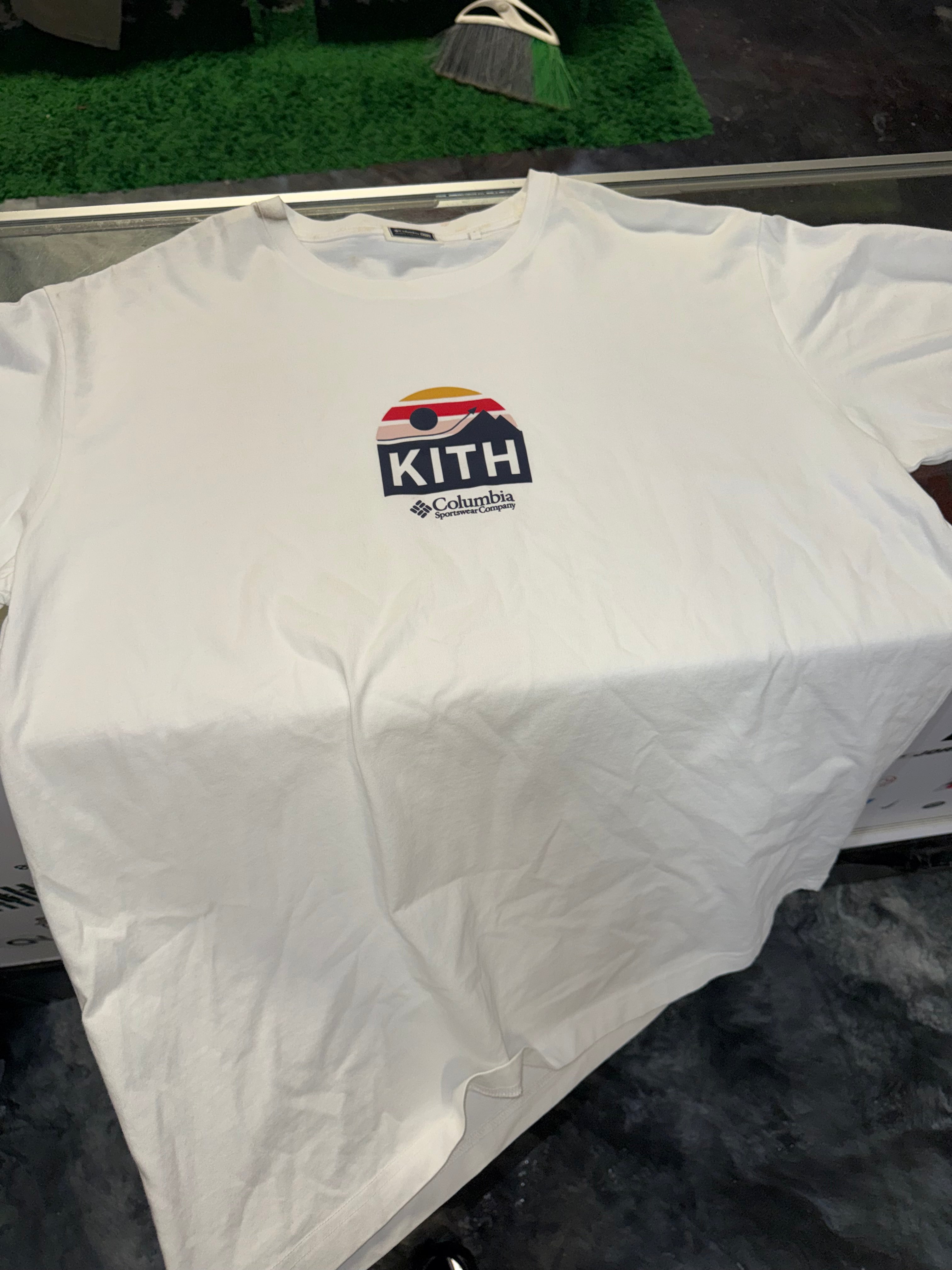 XL KITH Columbia Tee White