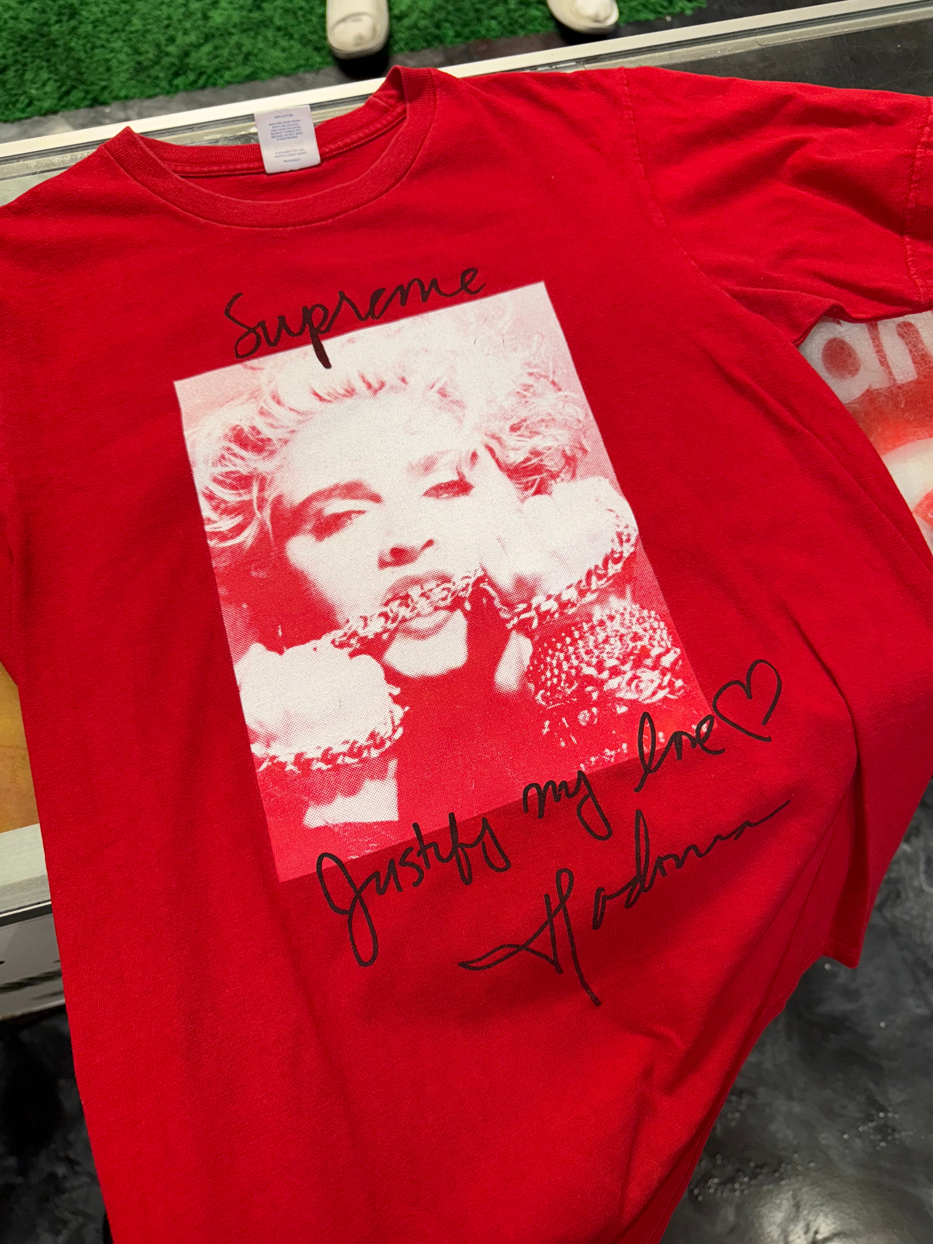 Size S Supreme Madonna Tee “Red”