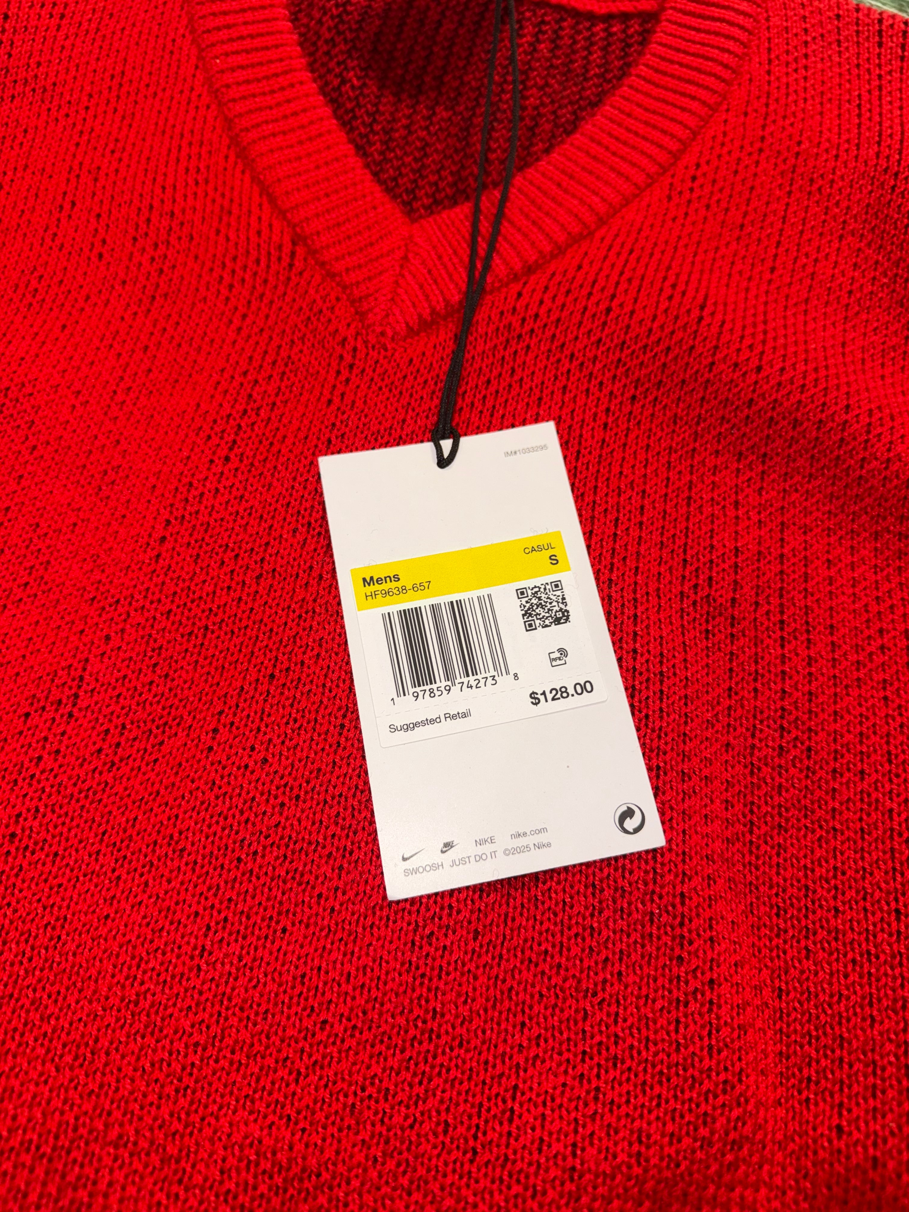 Size S Supreme x Nike Sweater Vest “Red” Brand New – Direct Kicks