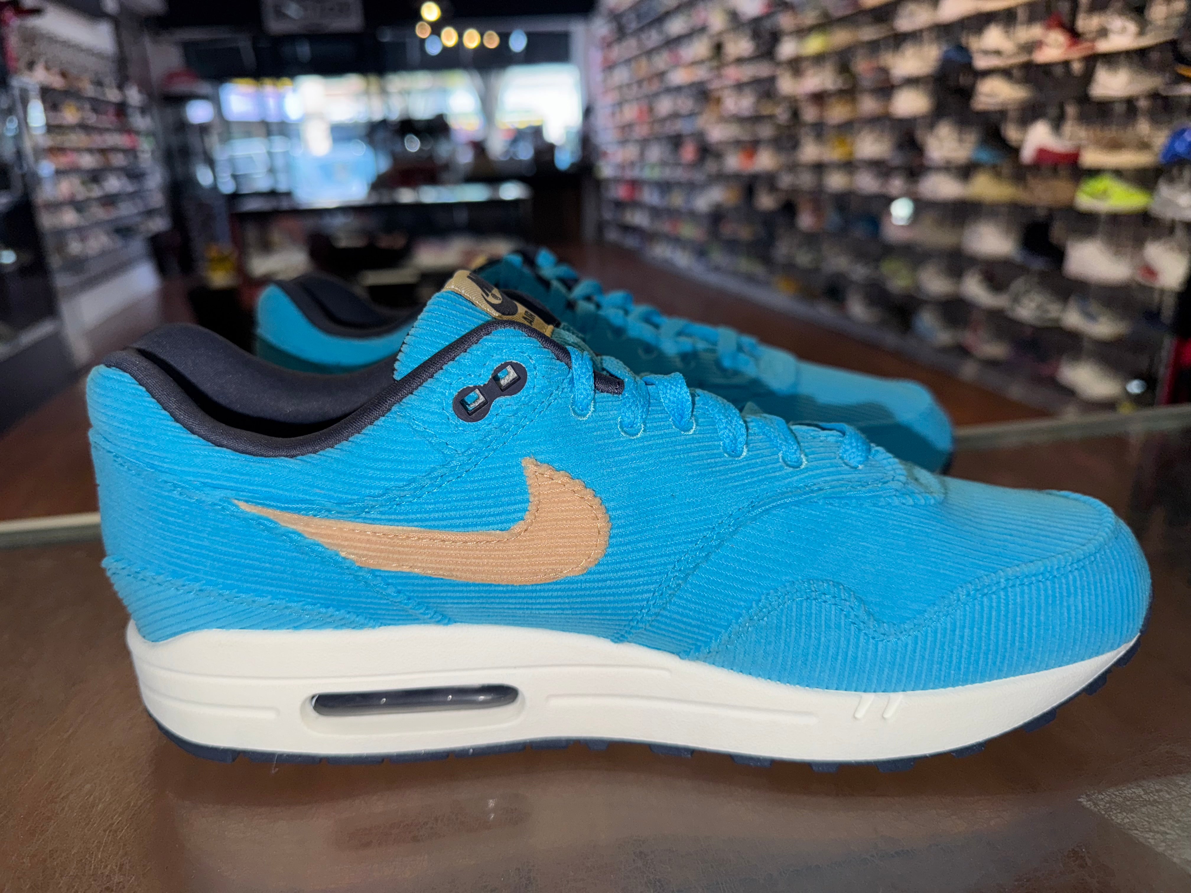 Size 11 Air Max 1 "Corduroy Baltic Blue"