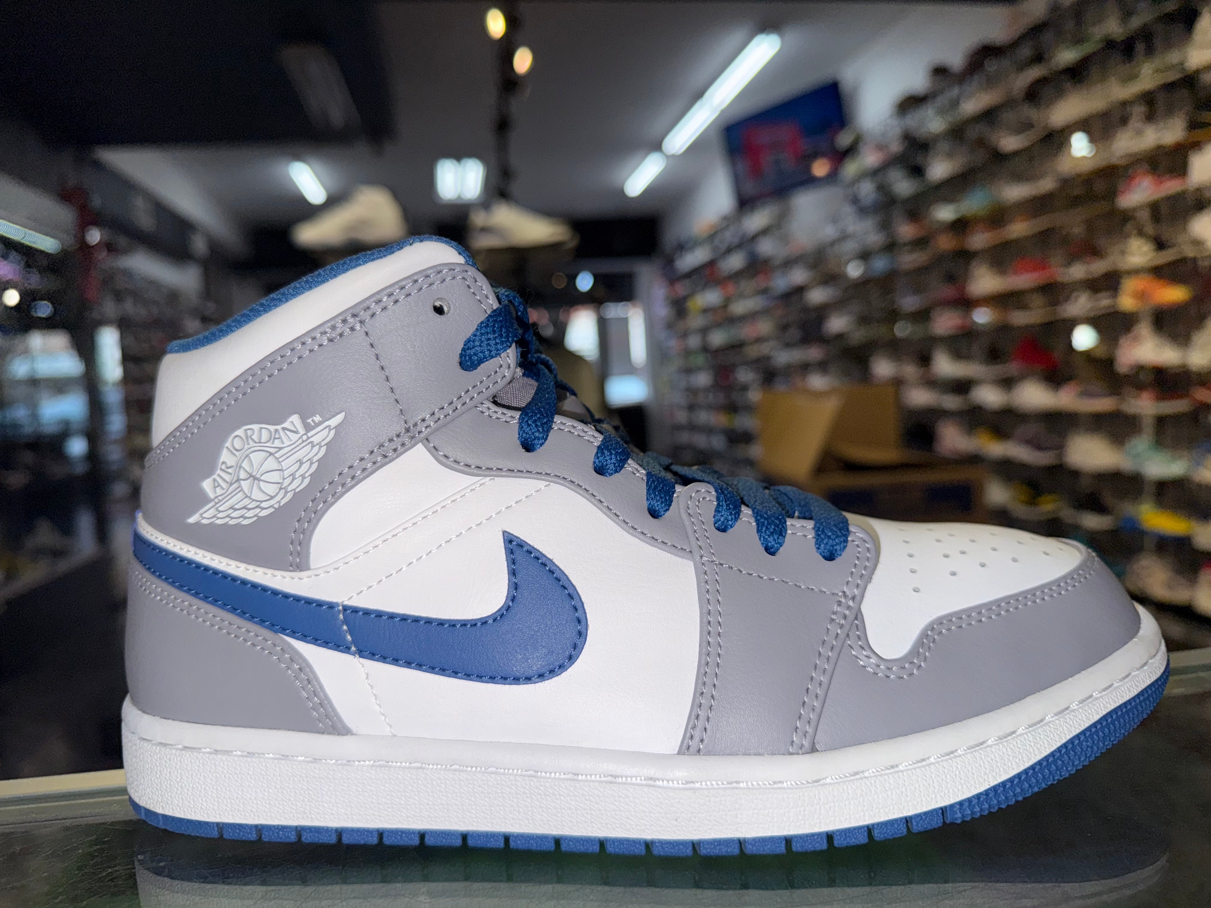 Size 8.5 Air Jordan 1 Mid “True Blue” Worn 1x