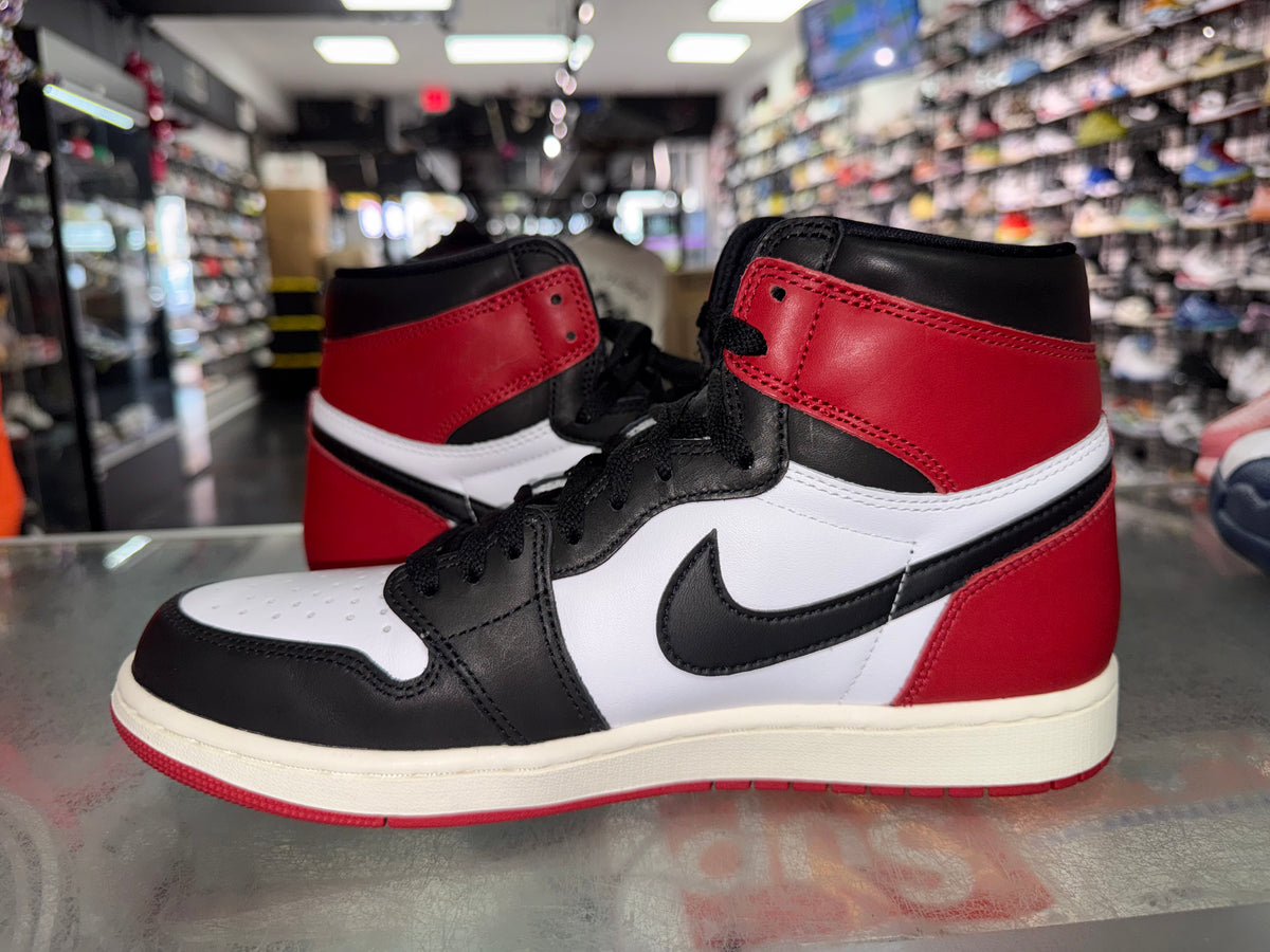 Air Jordan 1 Black Toe Reimagined sneaker, pre-owned, size 10.5 – view 4