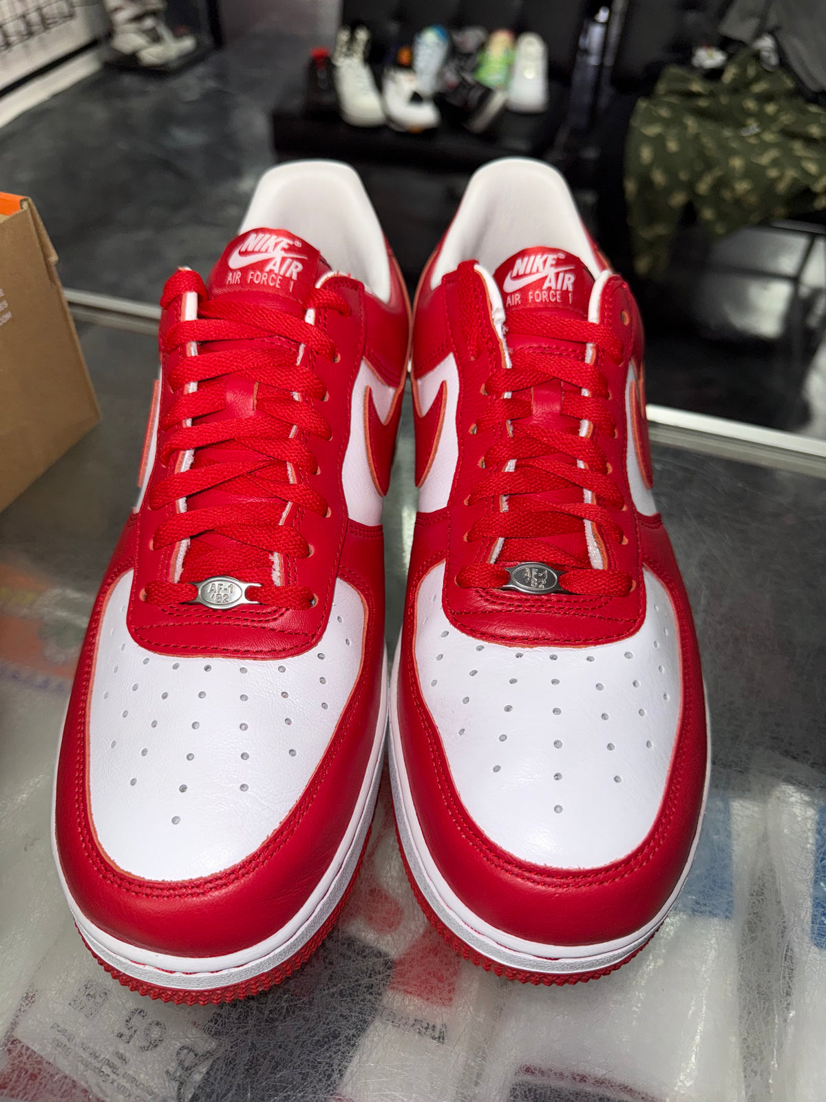 Nike Air Force 1 Terror Squad White University Red sneaker, worn 1x, size 11 – view 5
