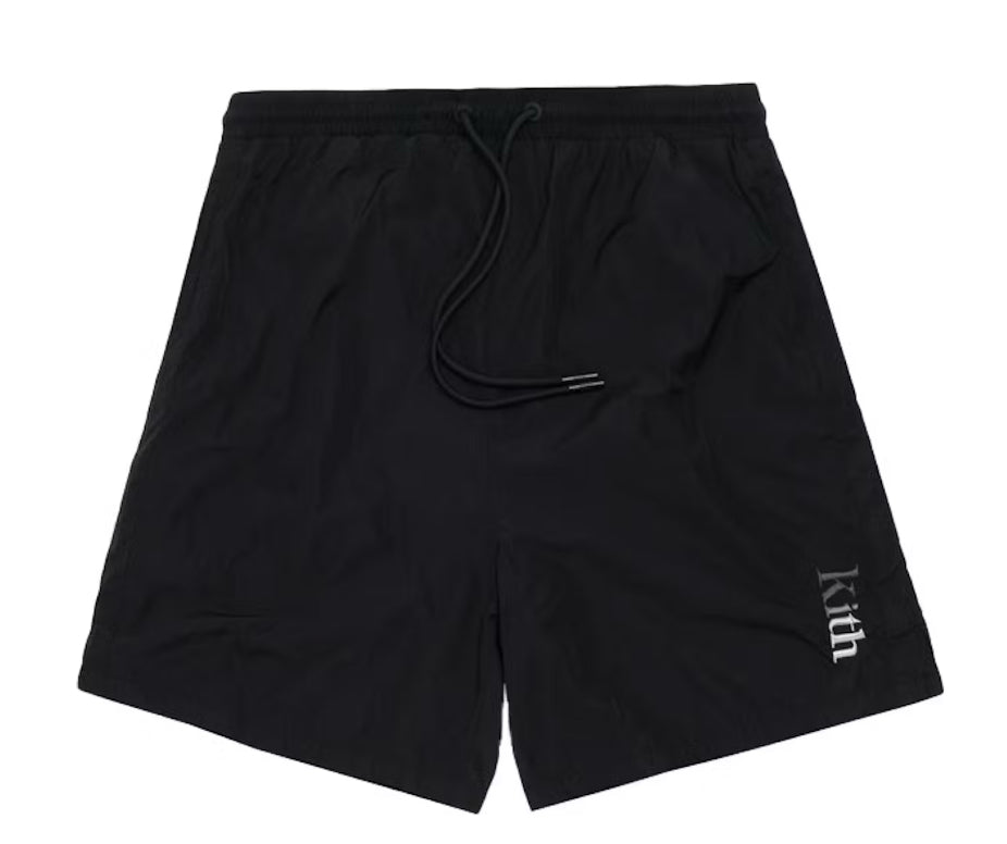 Size XL Kith Nylon Shorts SS19 “Black/Grey”
