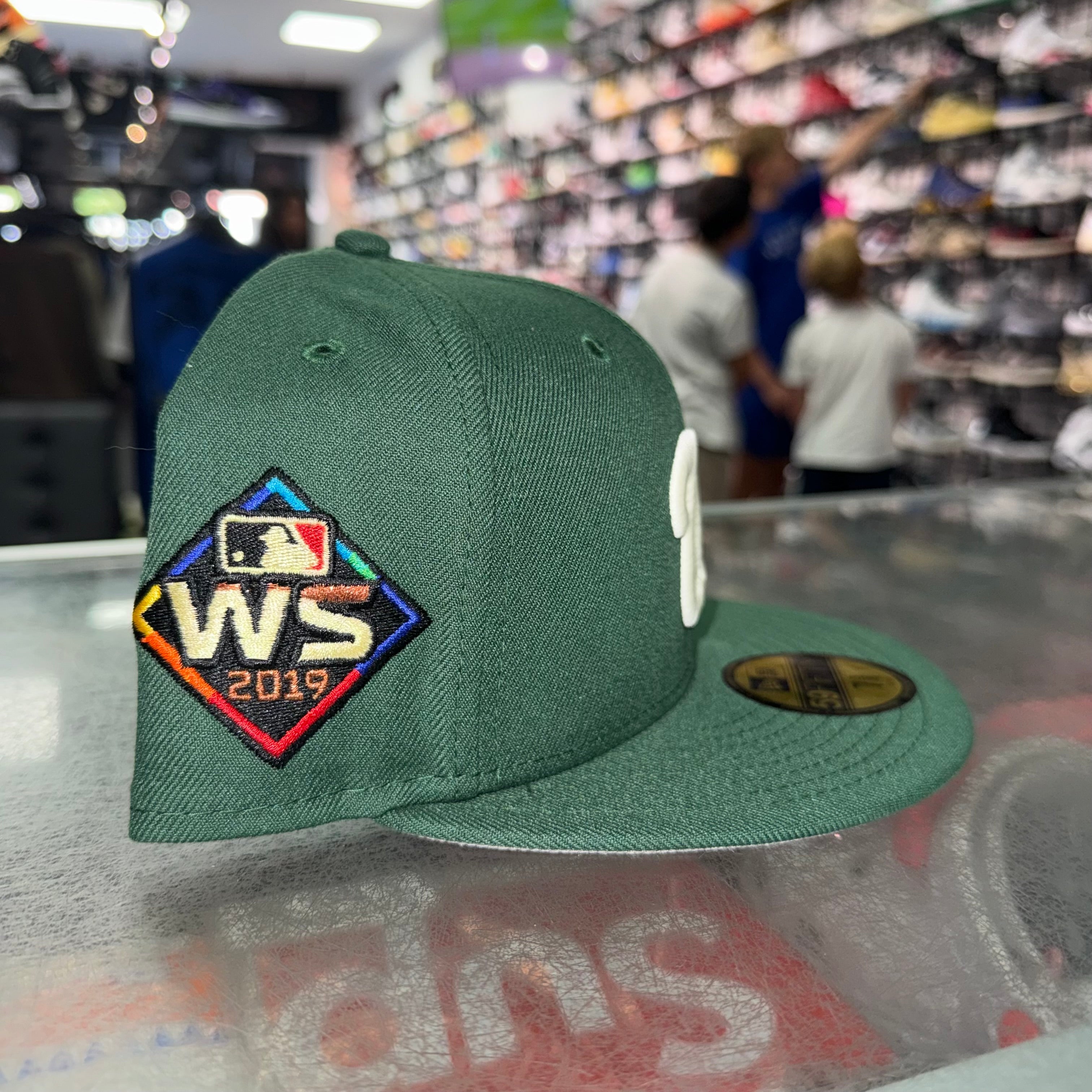 Size 7 3/8 New Era Fitted Hat “Nationals Green” Brand New
