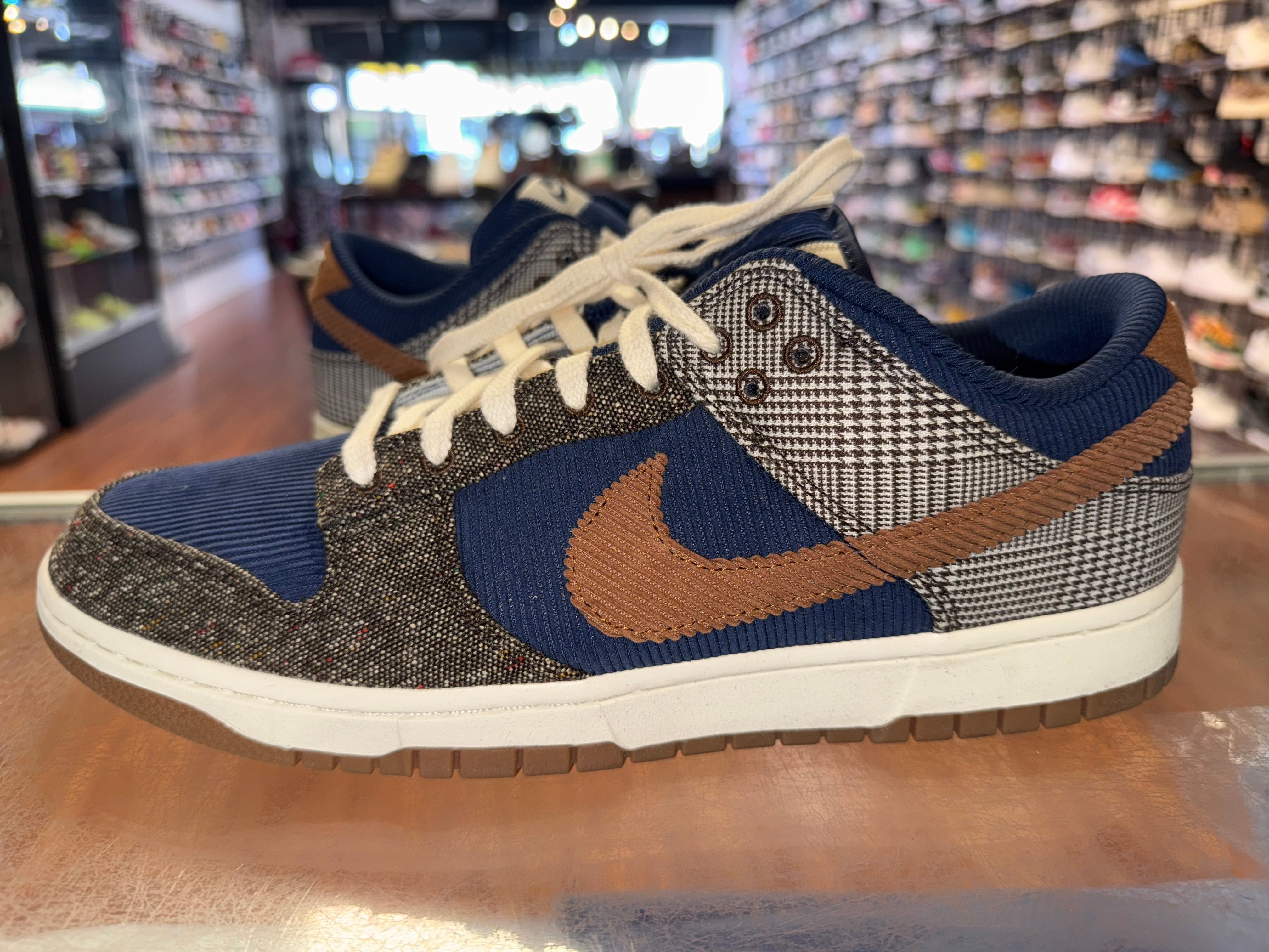 Size 12 Dunk Low "Midnight Navy Corduroy"