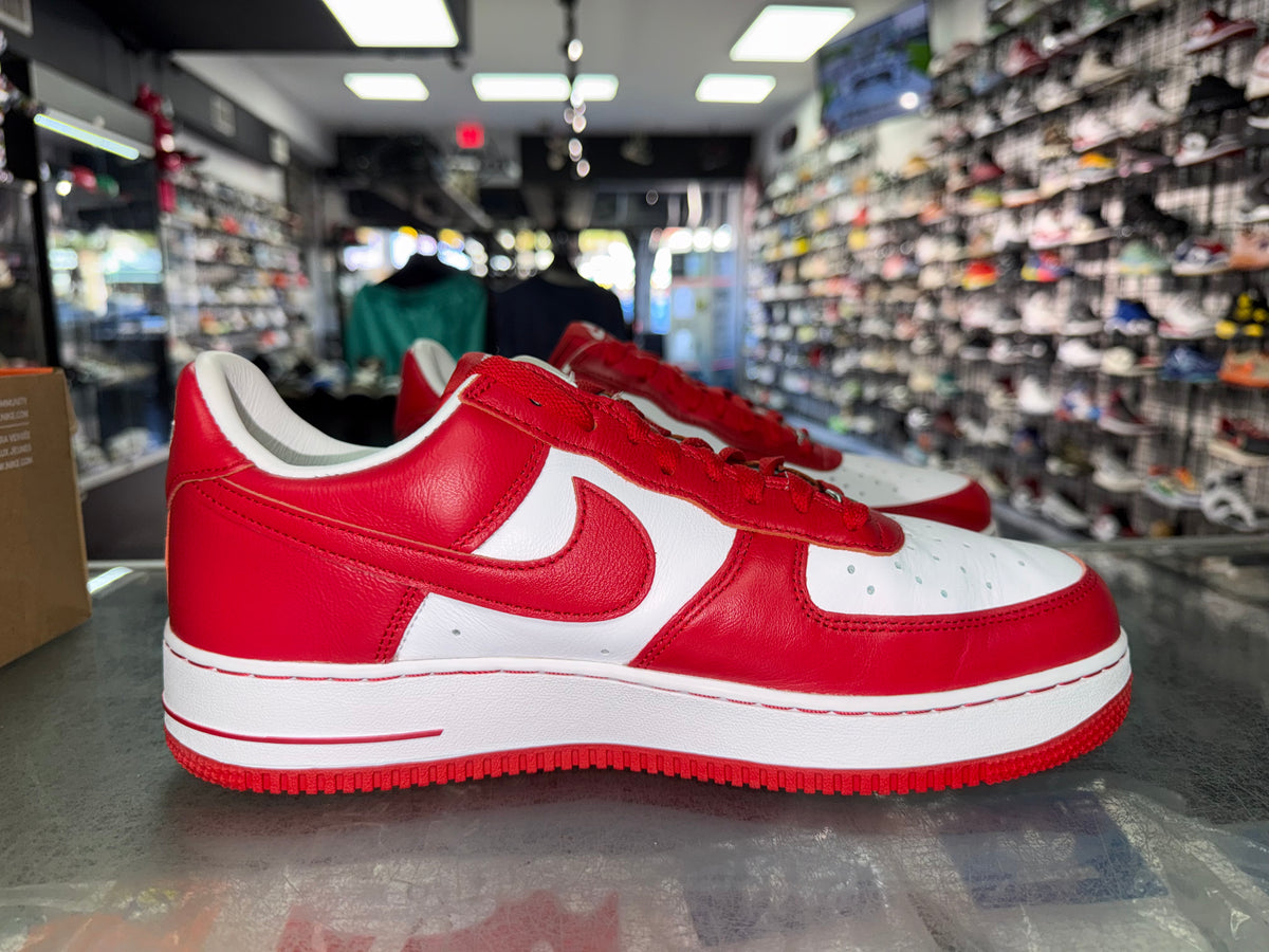 Nike Air Force 1 Terror Squad White University Red sneaker, worn 1x, size 11 – view 3