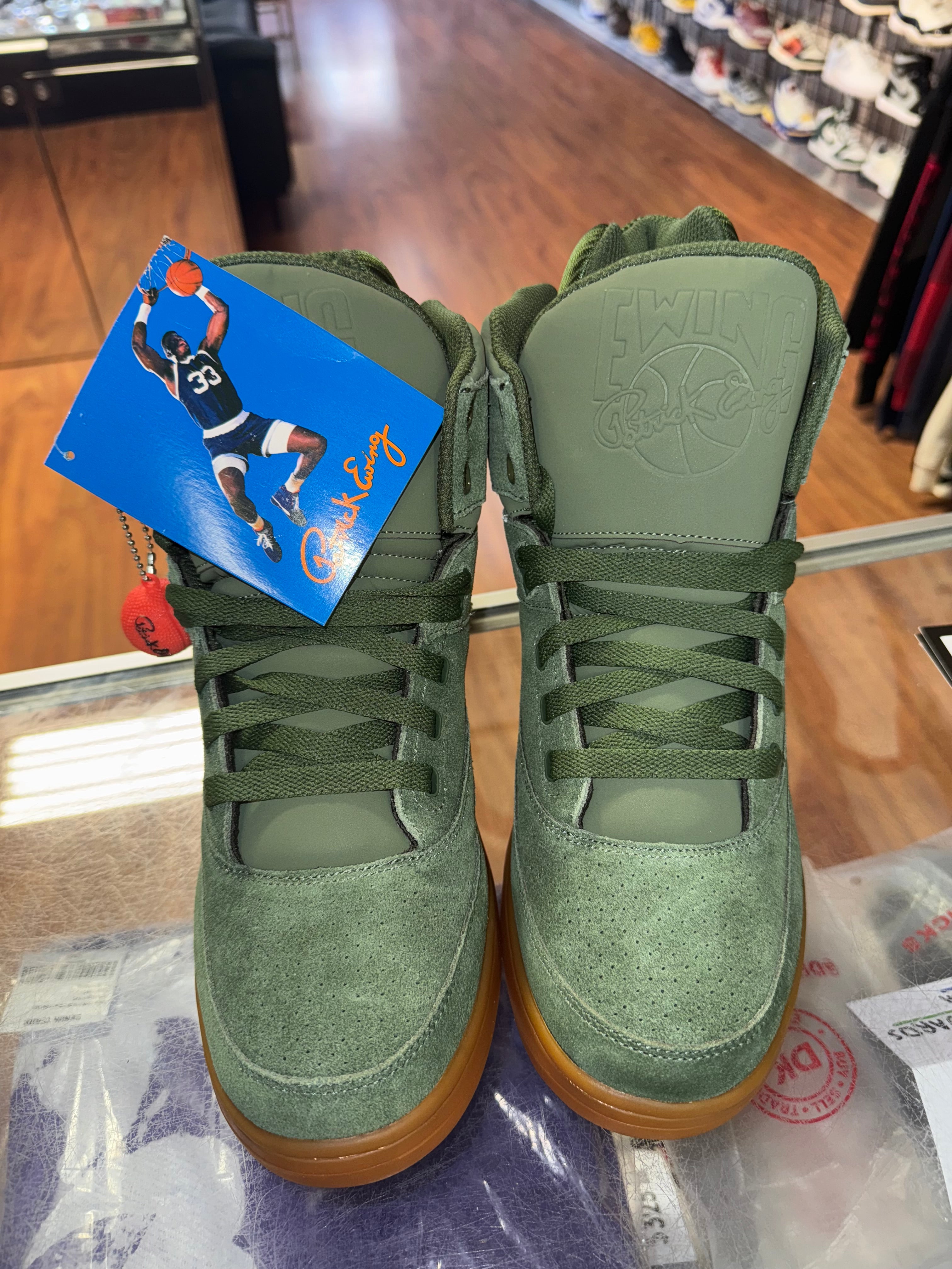 Size 10.5 Ewing 33 High “Gum Green” Brand New