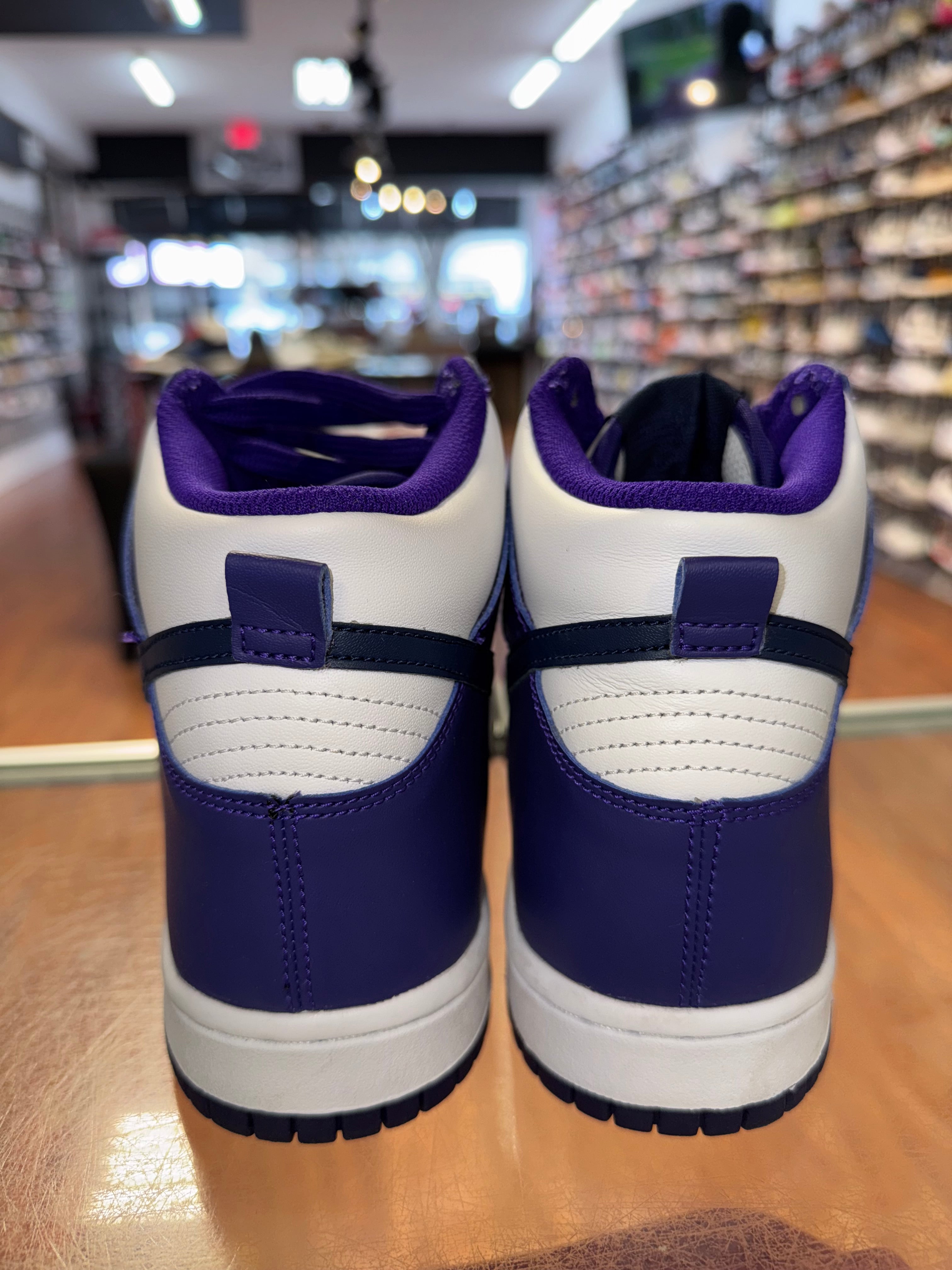 Size 6.5y Dunk High "Dark Concord"