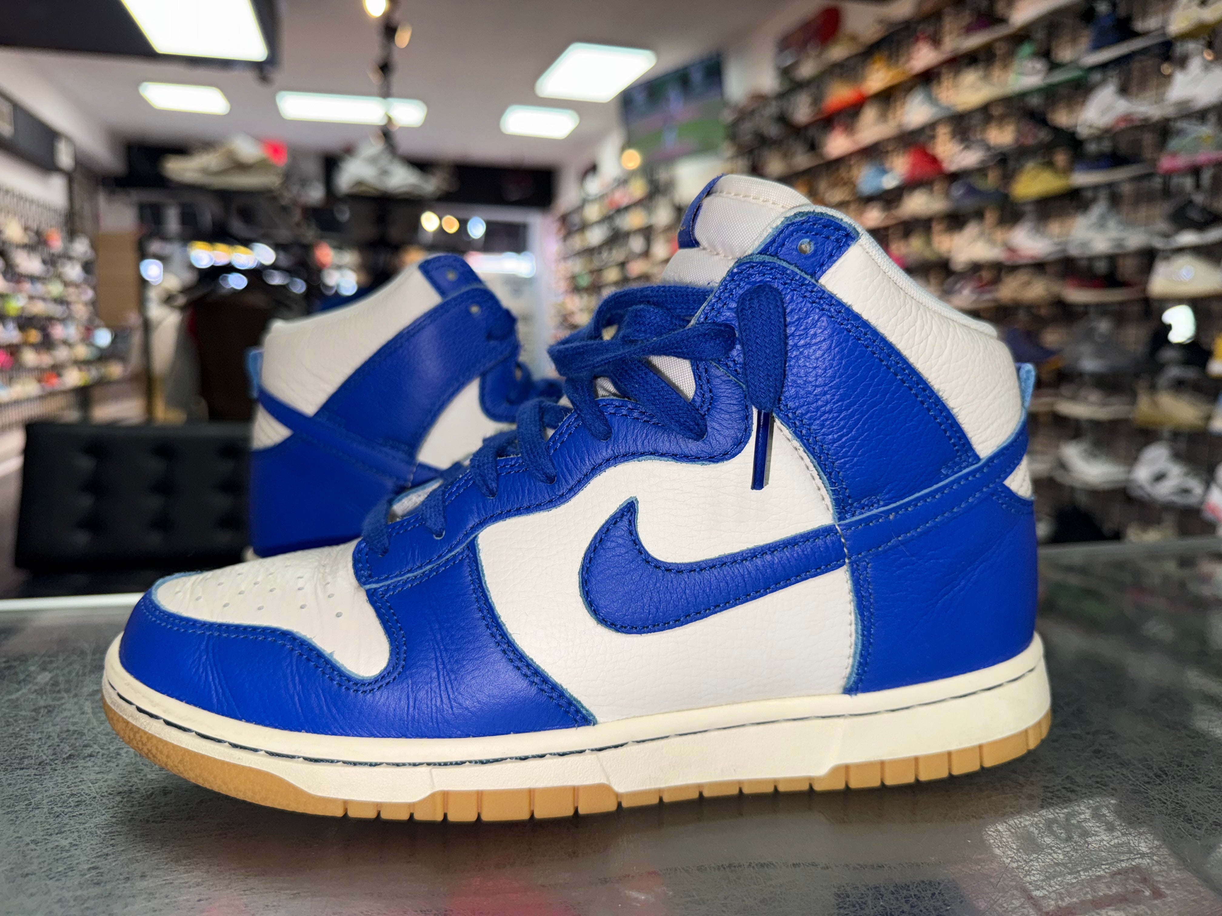 Size 8.5 Dunk High “Racer Blue/Gum”