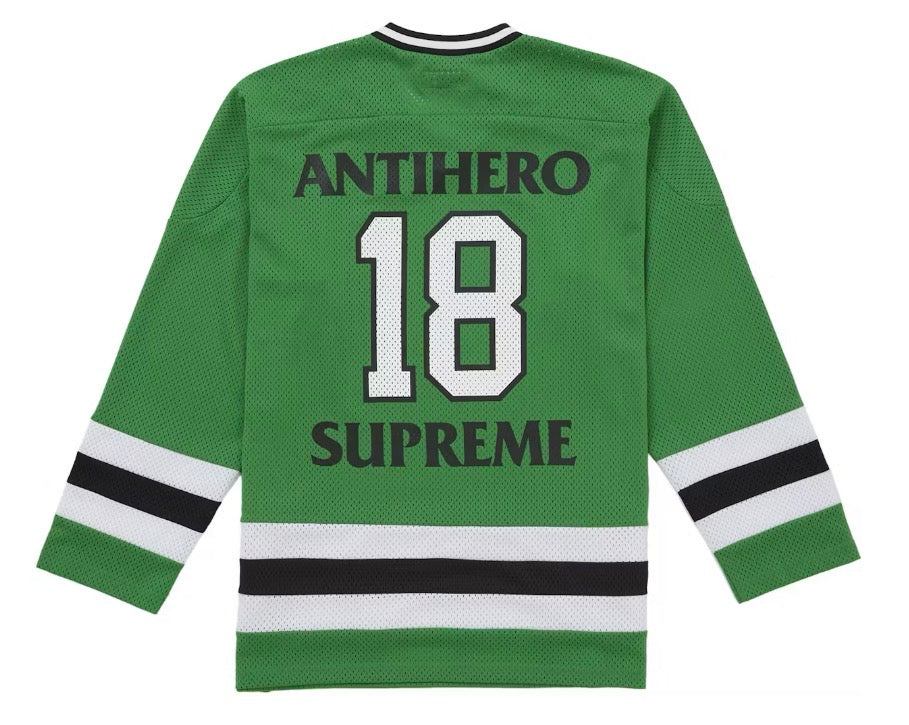 Size L Supreme ANTIHERO Ozzy Hockey Jersey “Green” Brand New