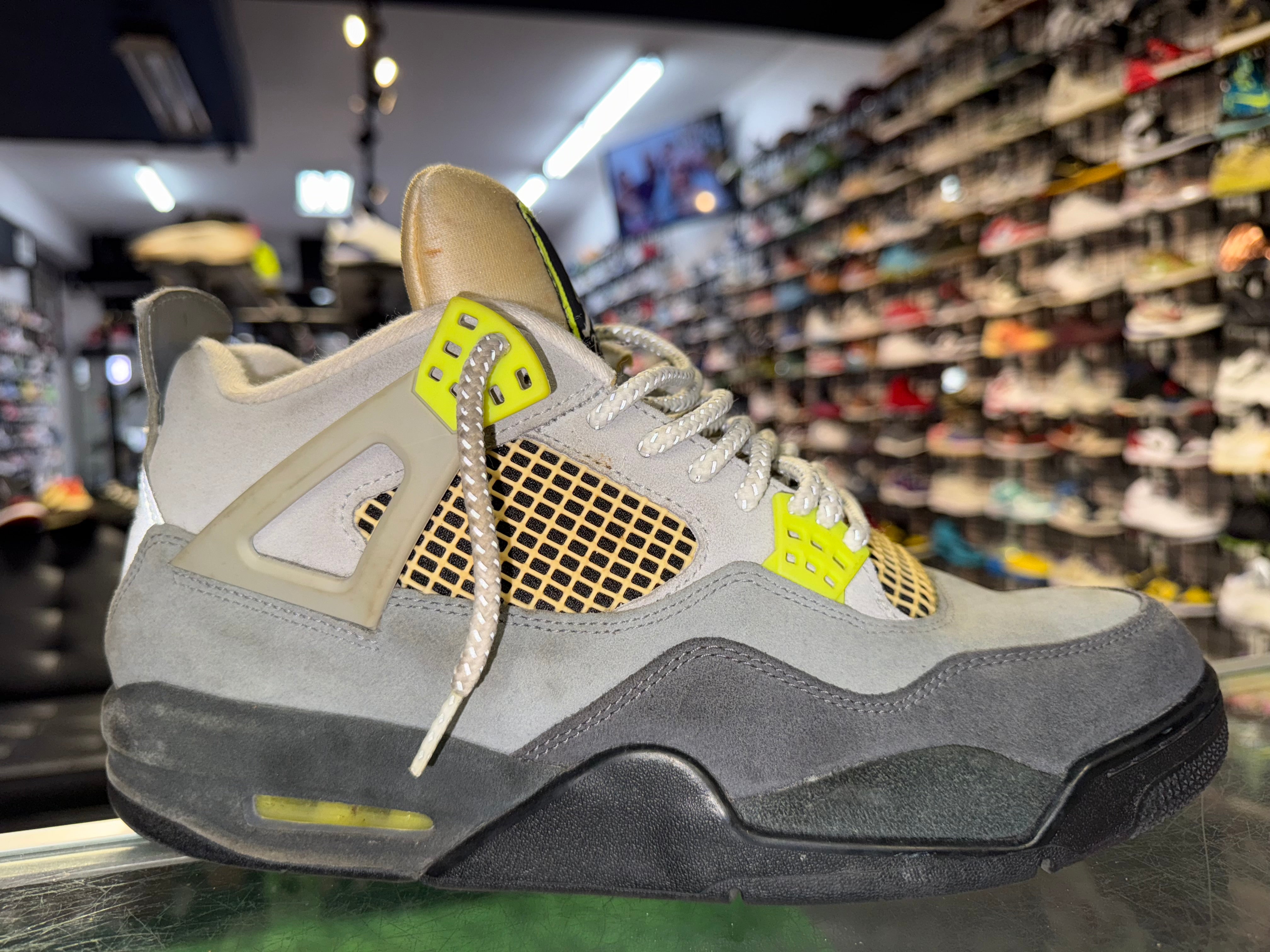 Size 11 AJ 4 "Neon 95" - NB