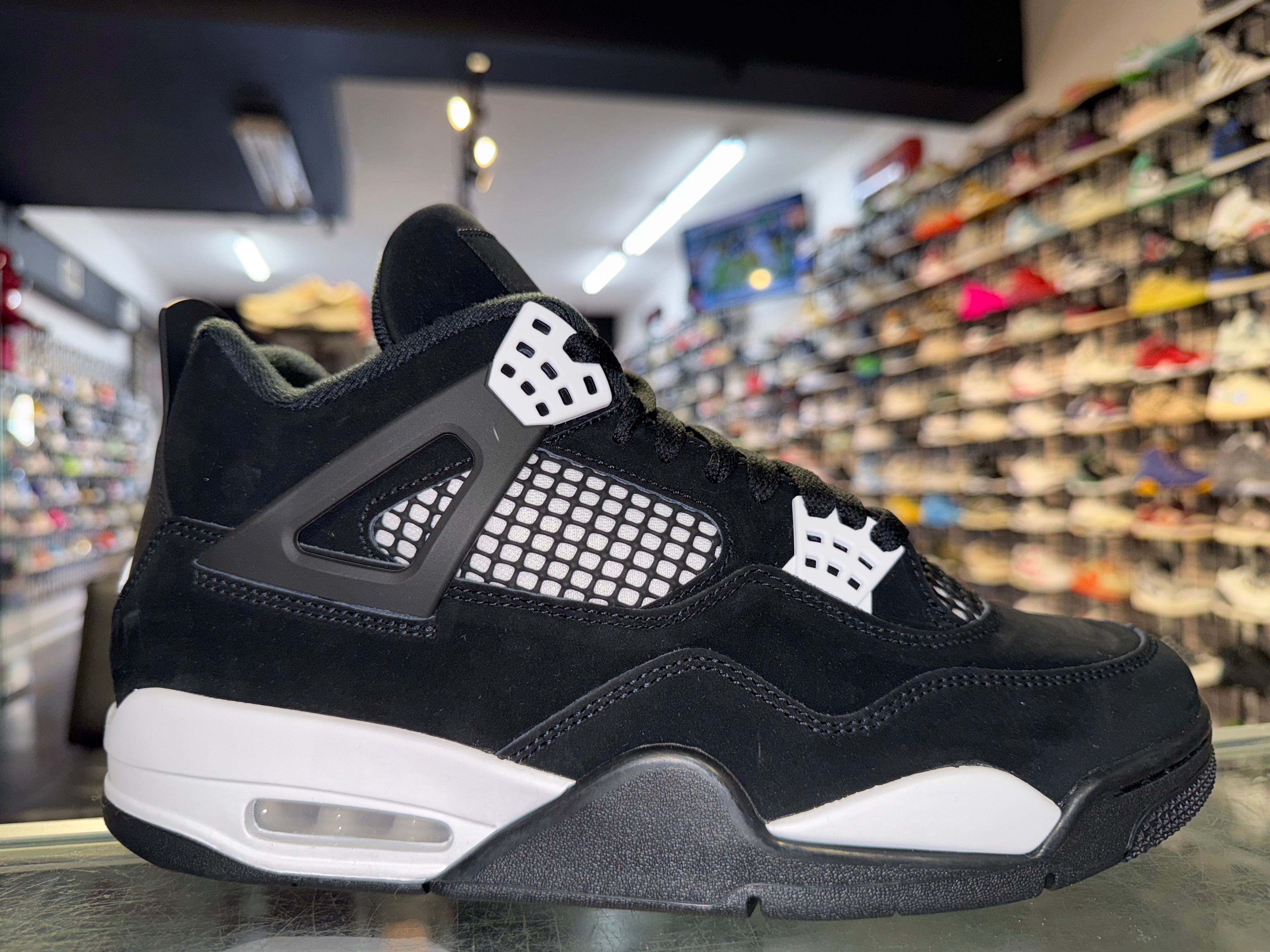 Size 10 Air Jordan 4 "White Thunder" Brand New