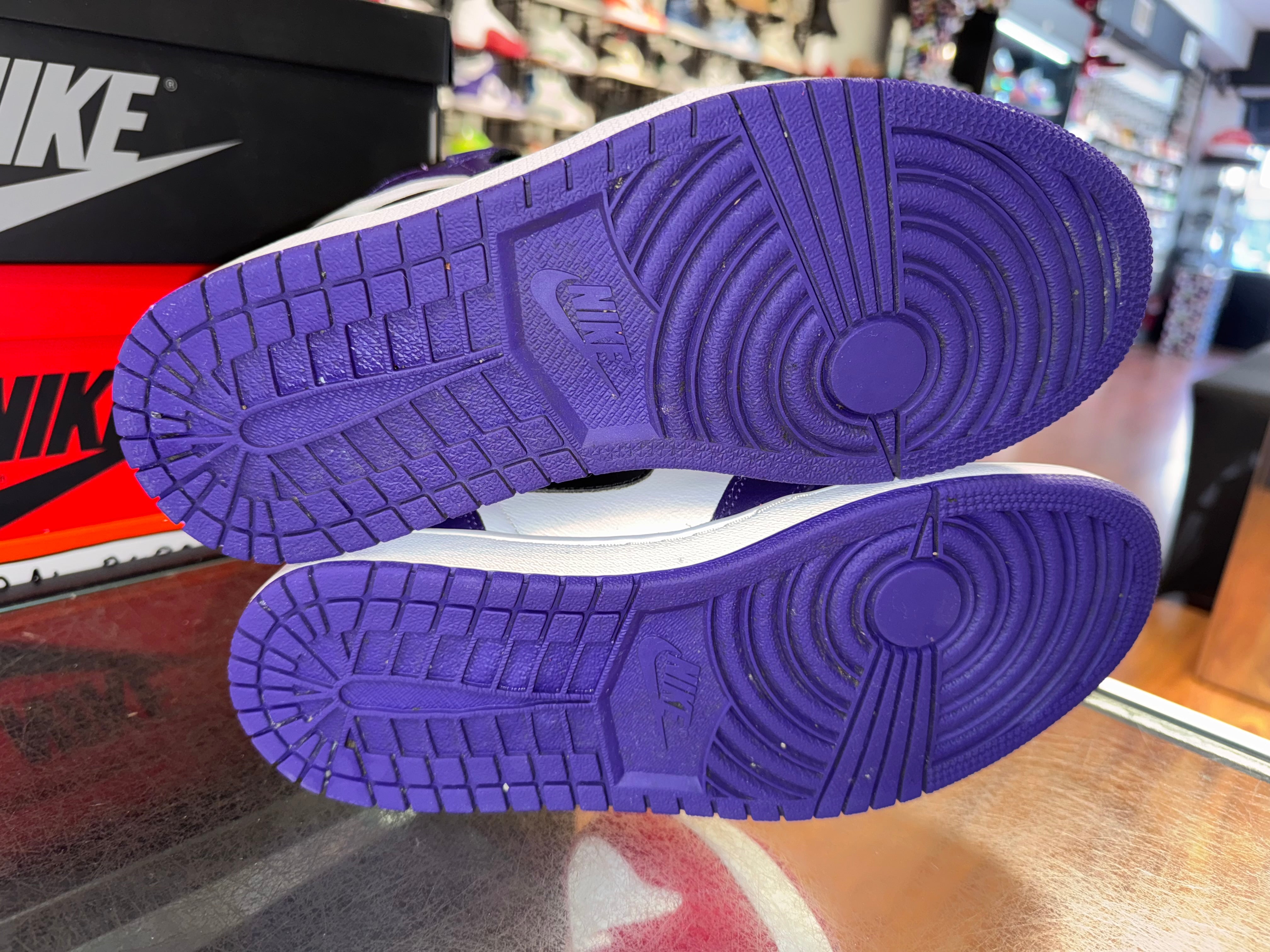 Size 8.5 Air Jordan 1 “Court Purple 2.0”