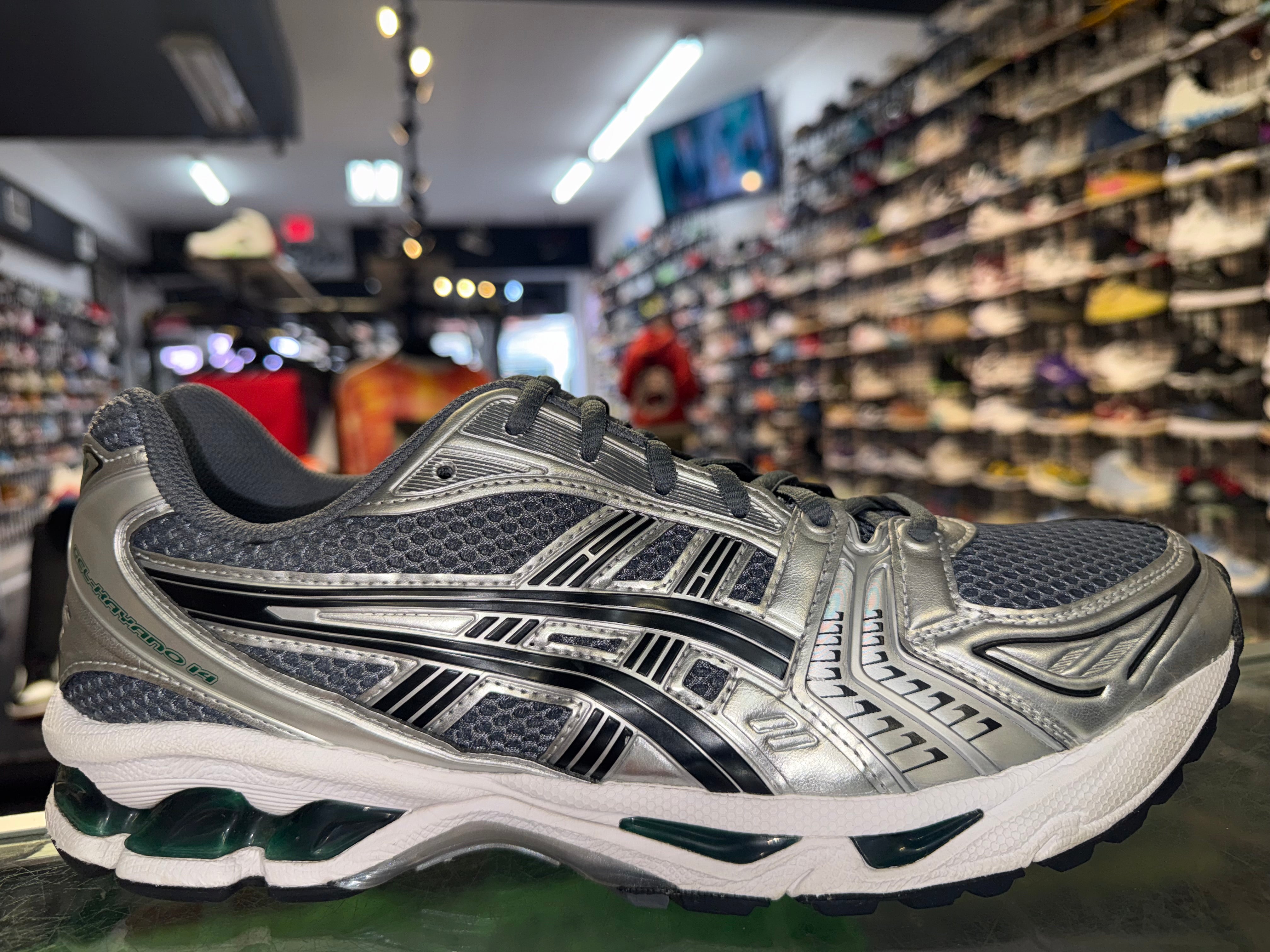 Size 11 Asics Gel-Kayano 14 "Metropolis Jasper Green"