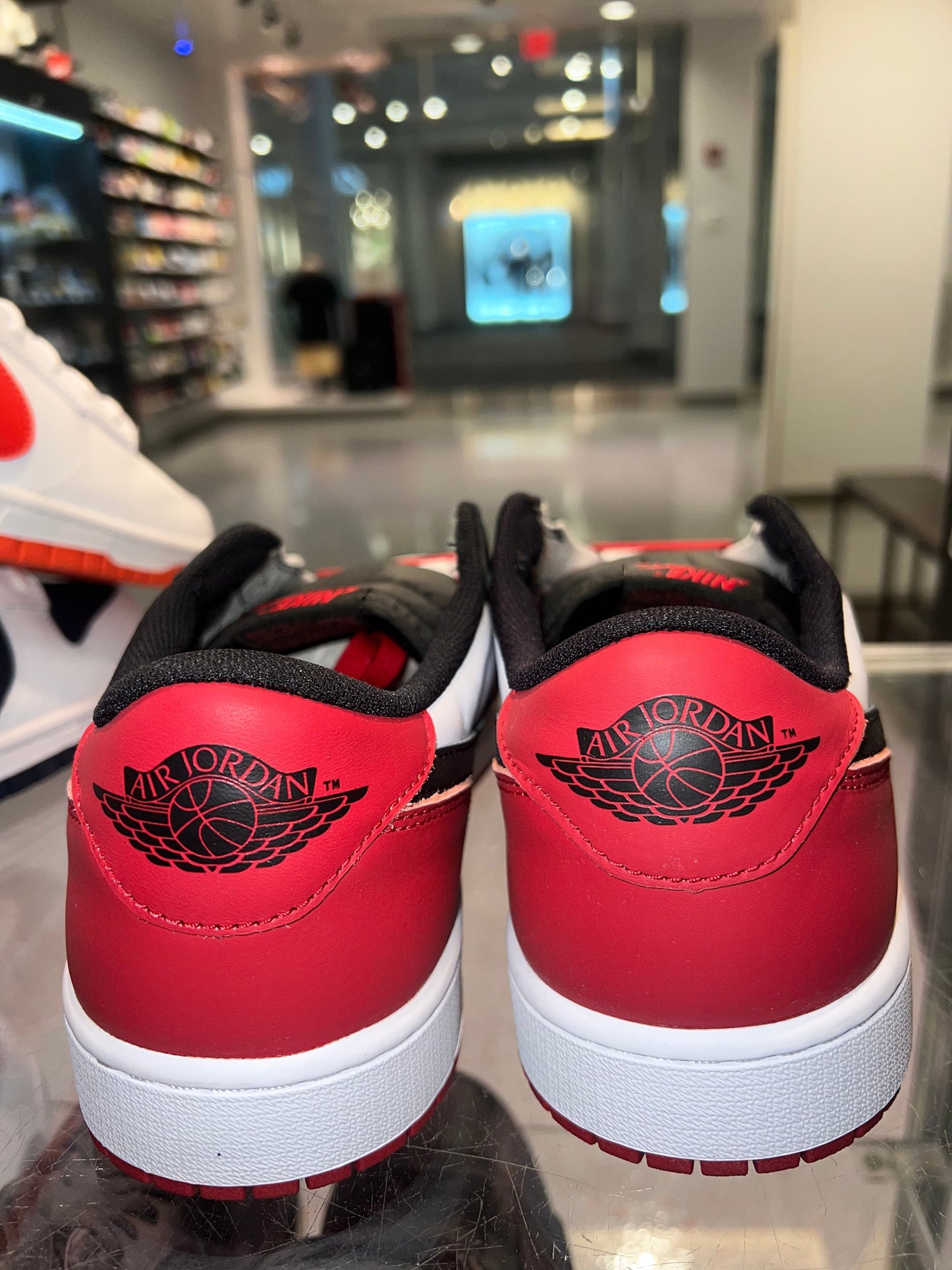 Size 10 Air Jordan 1 Low “Black Toe” Brand New (Mall)