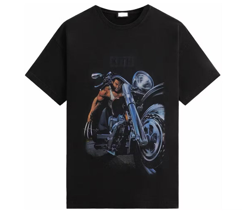 Size XS (Fits S) Kith Marvel Chopper Tee “Black” Brand New