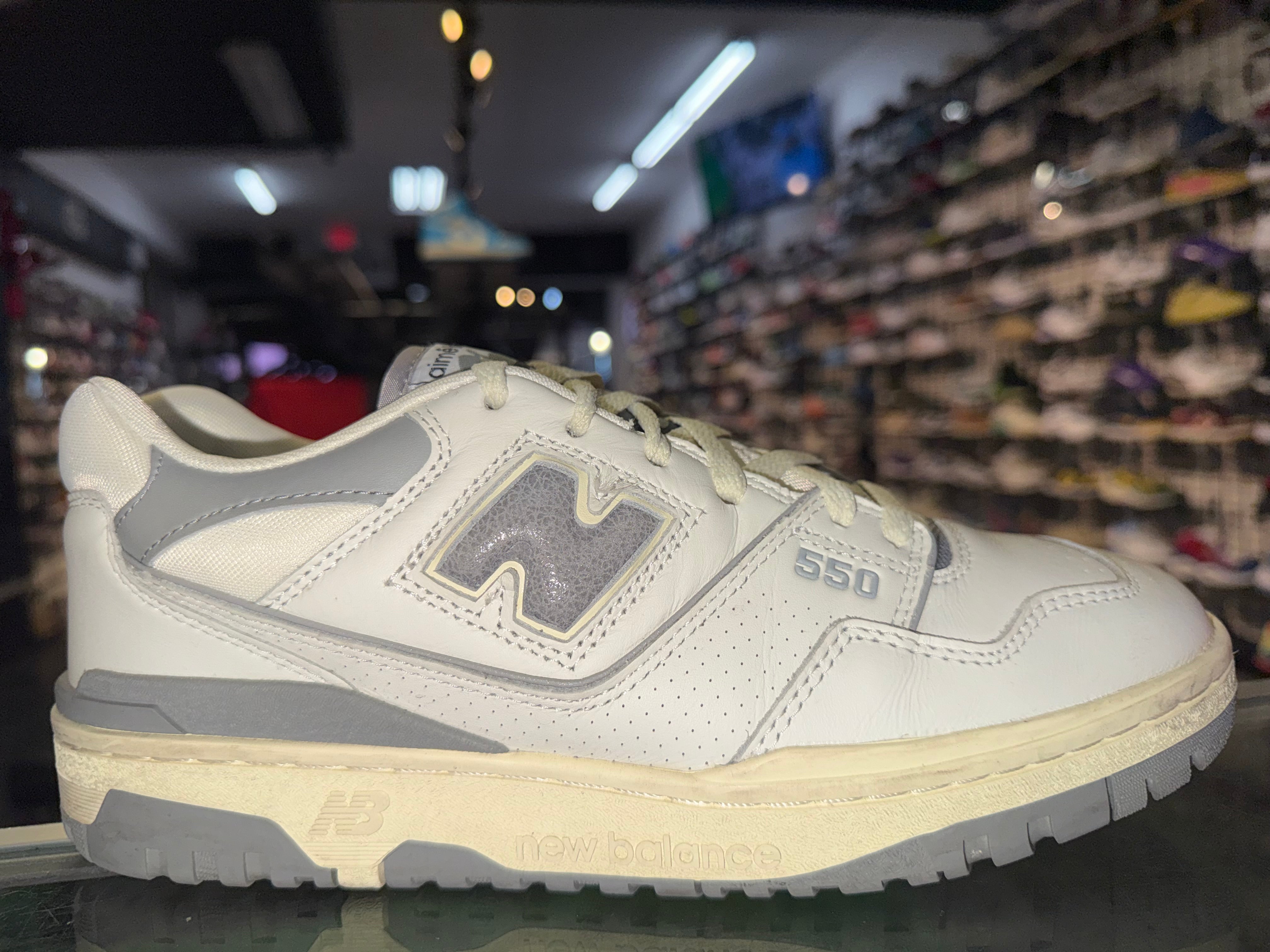 Size 9 New Balance 550 Aime Leon Dore "White Grey"