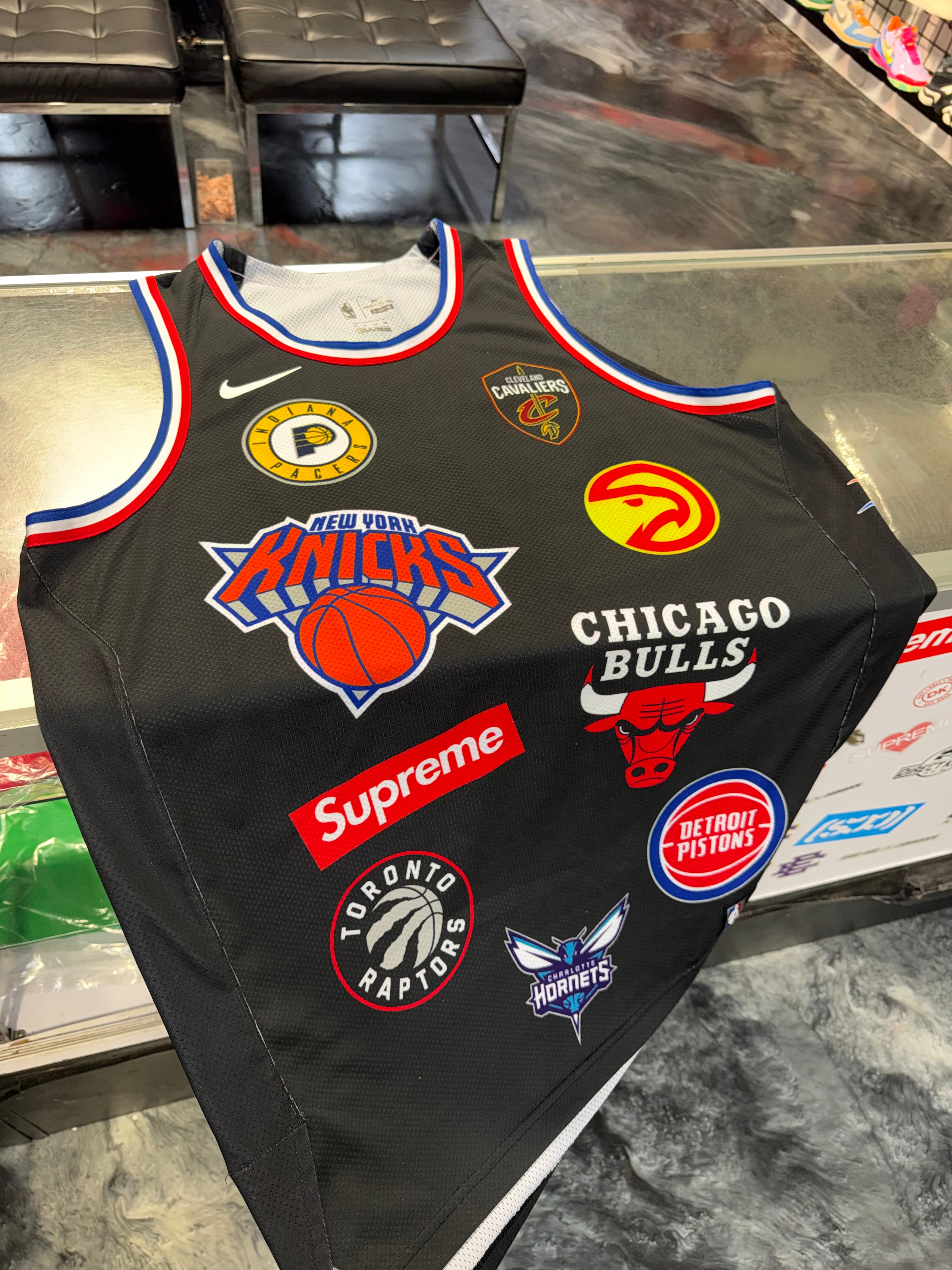 Size XL Supreme x Nike/NBA Teams Jersey “Black” – Direct Kicks