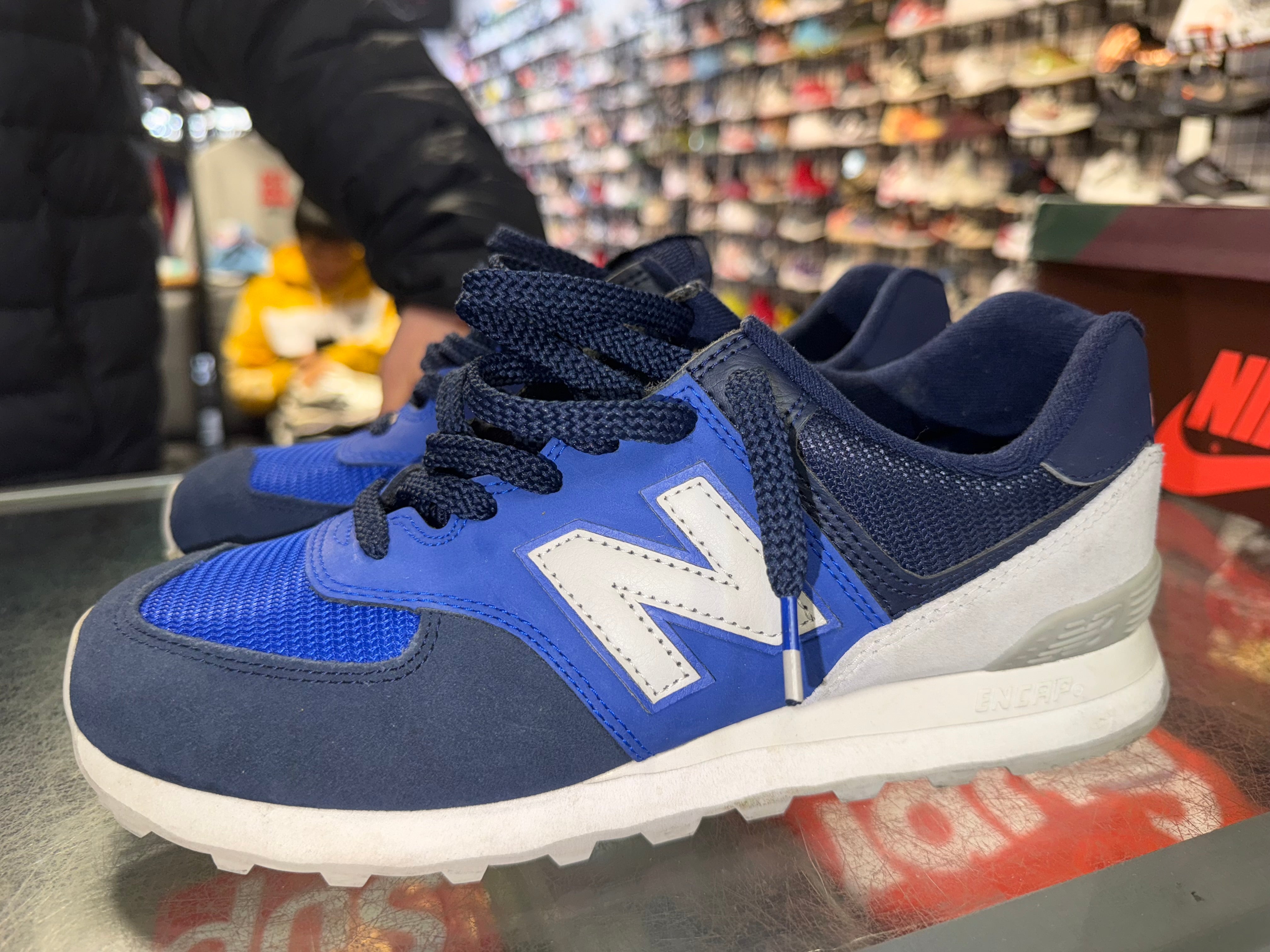 Size 8.5 New Balance 574 "Blue Black" - NB