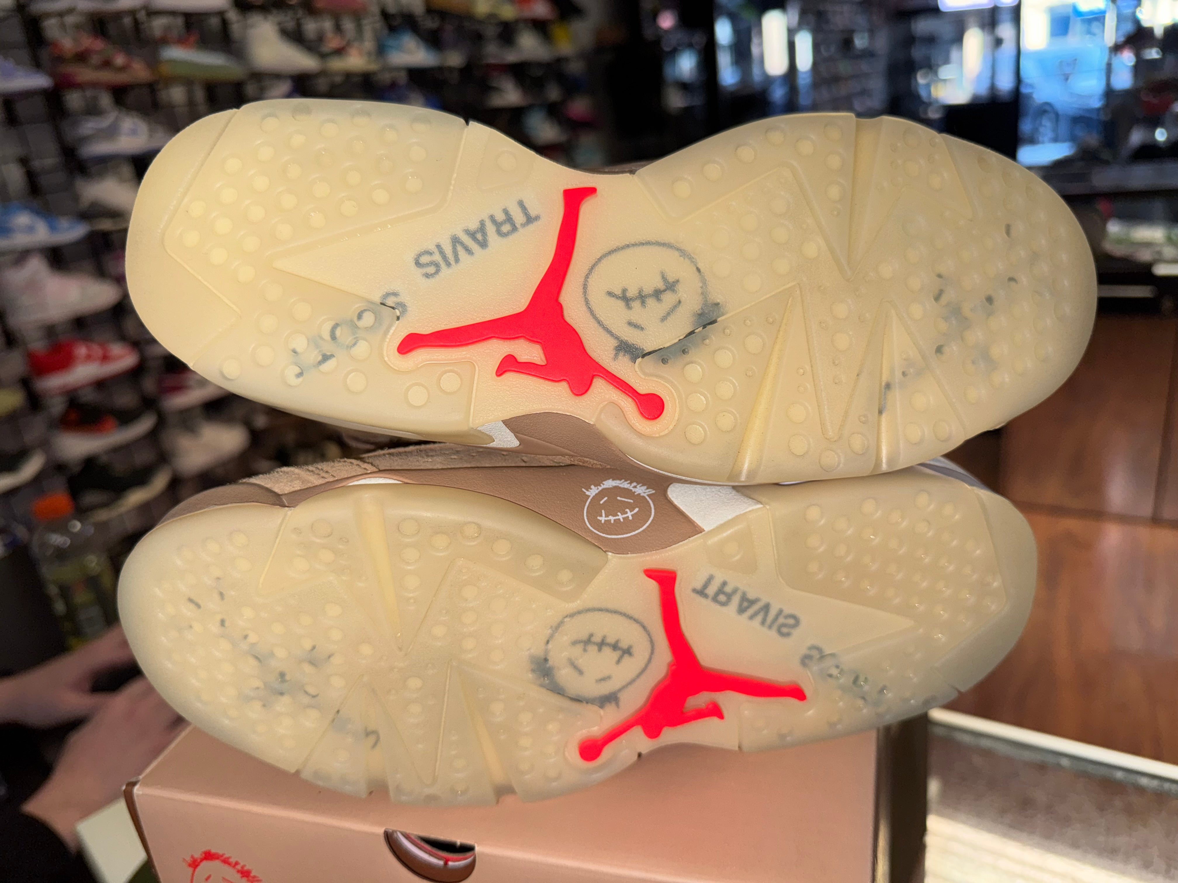 Size 6 Air Jordan 6 Travis Scott "British Khaki" Brand New