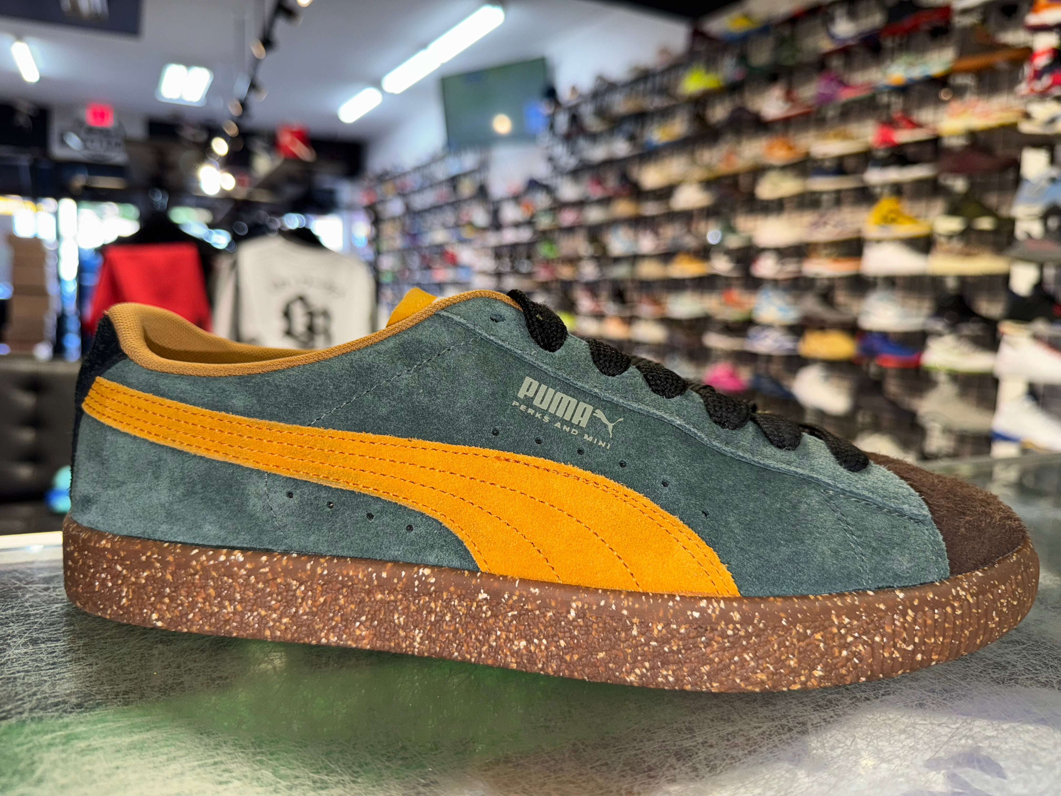 Size 11 Puma Suede Vintage "Perks and Mini Brown" Brand New