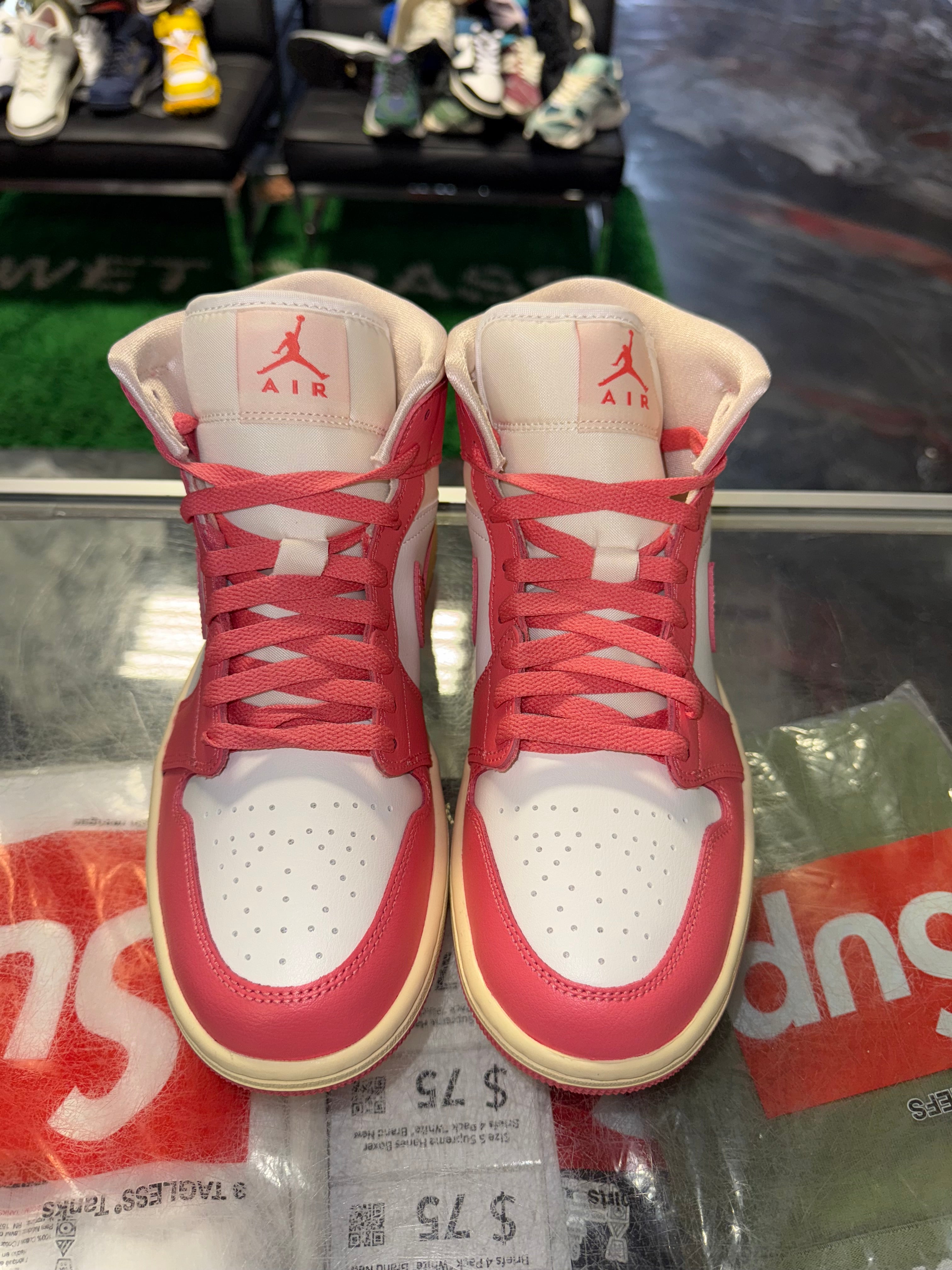Size 9.5 (11W) Air Jordan 1 Mid "Guava Ice" Brand New