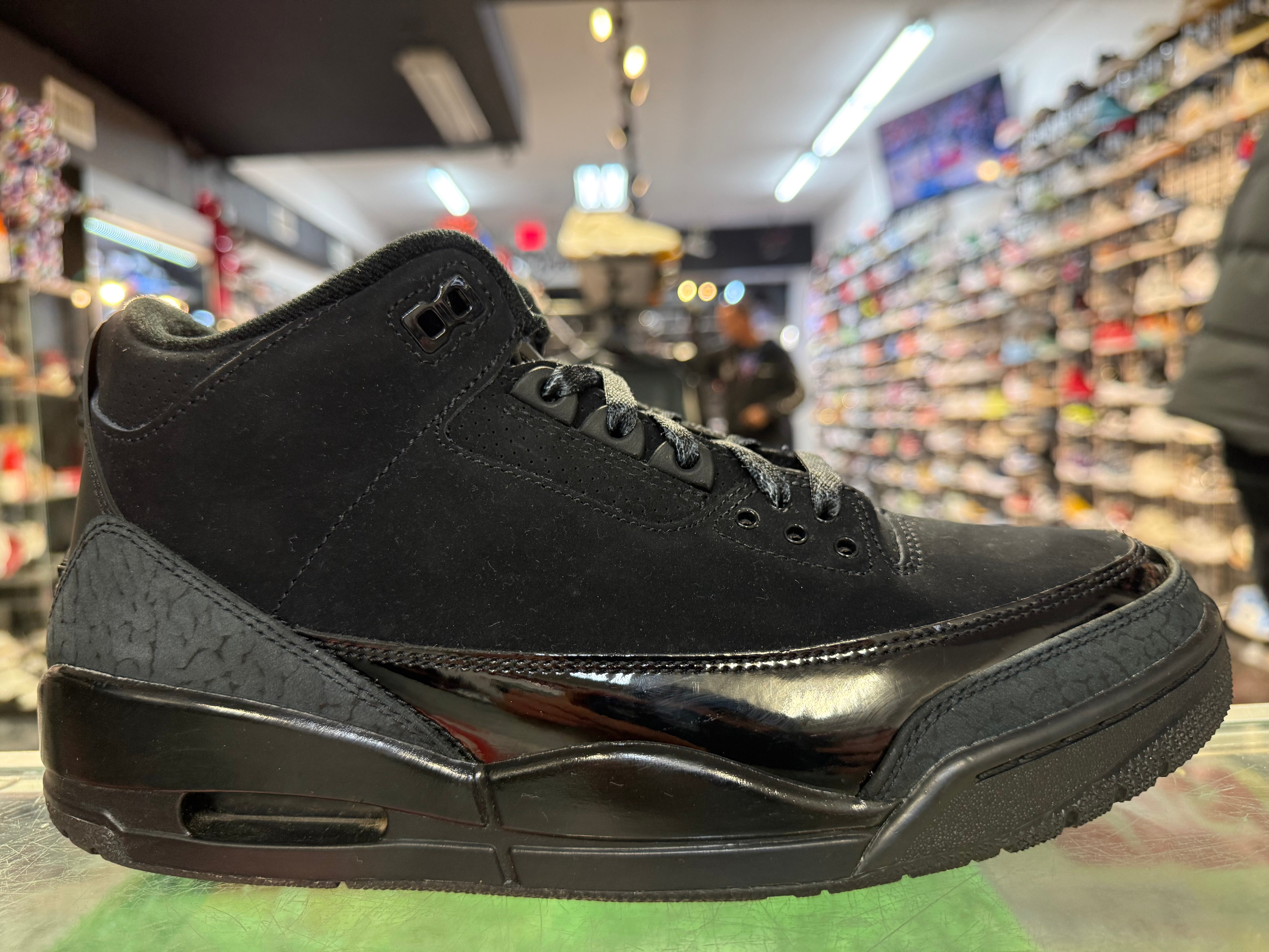 Size 9 Air Jordan 3 "Black Cat"