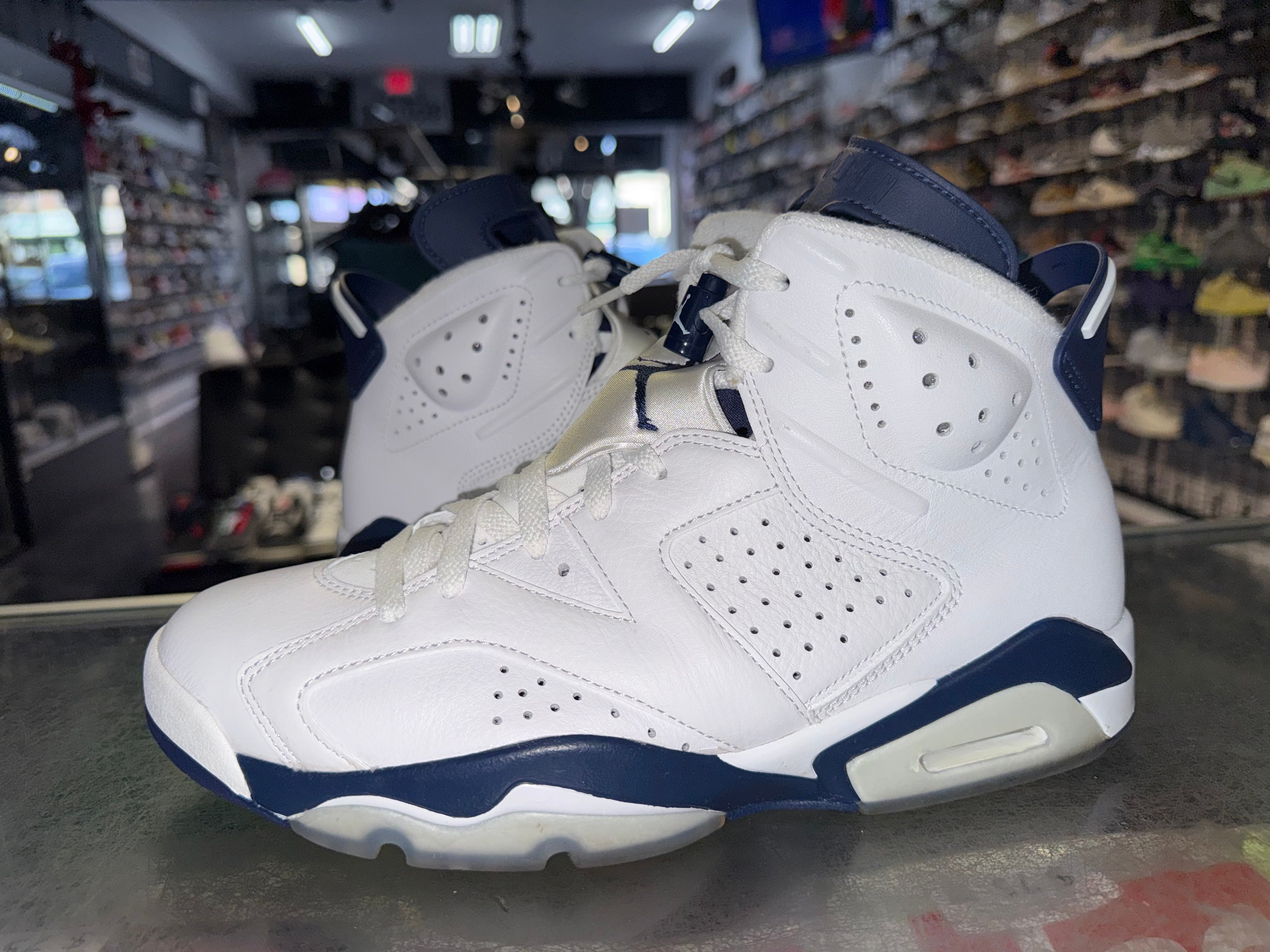 Size 9.5 Air Jordan 6 "Midnight Navy"