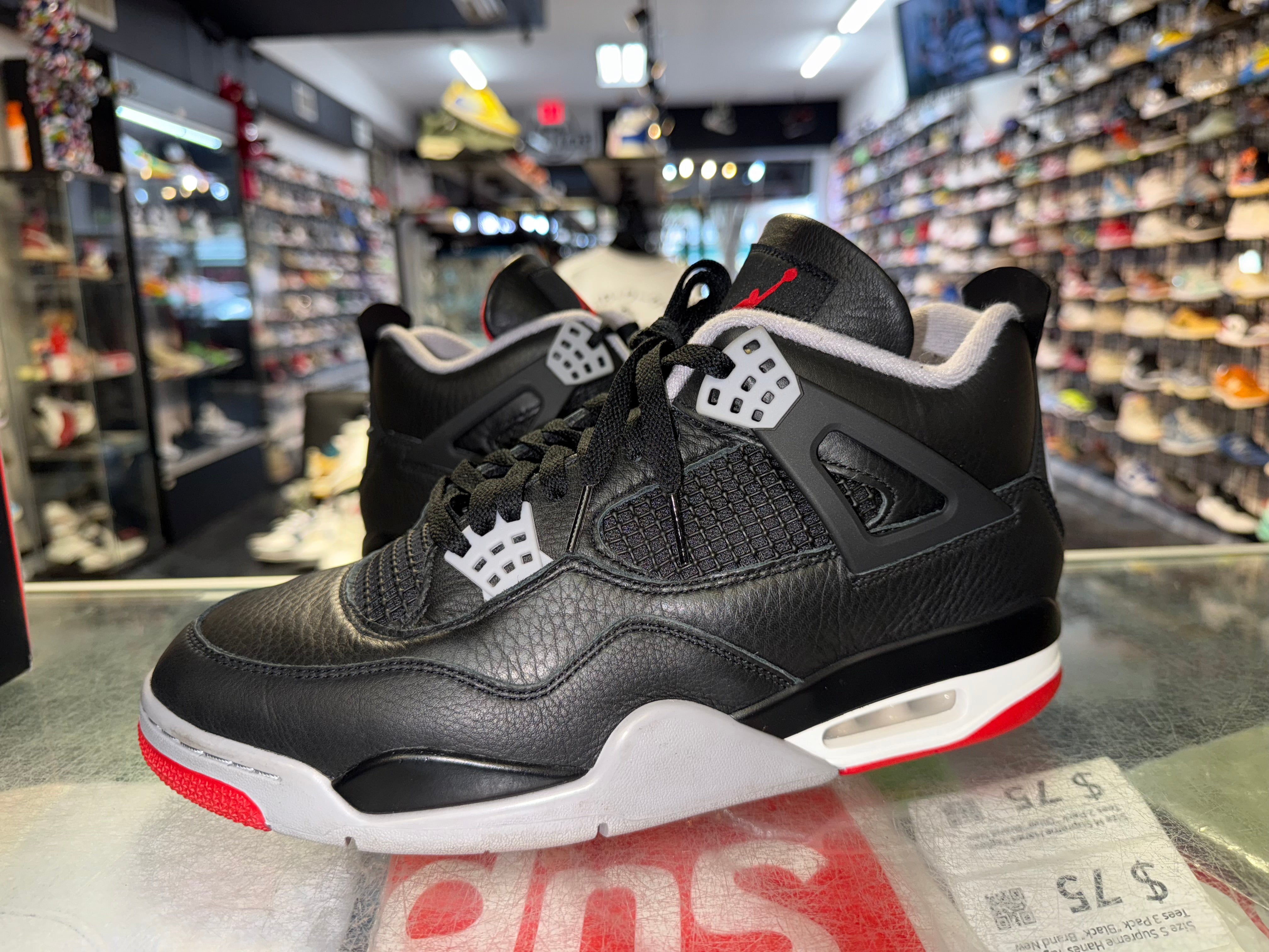 Size 11.5 Air Jordan 4 "Bred Reimgined"