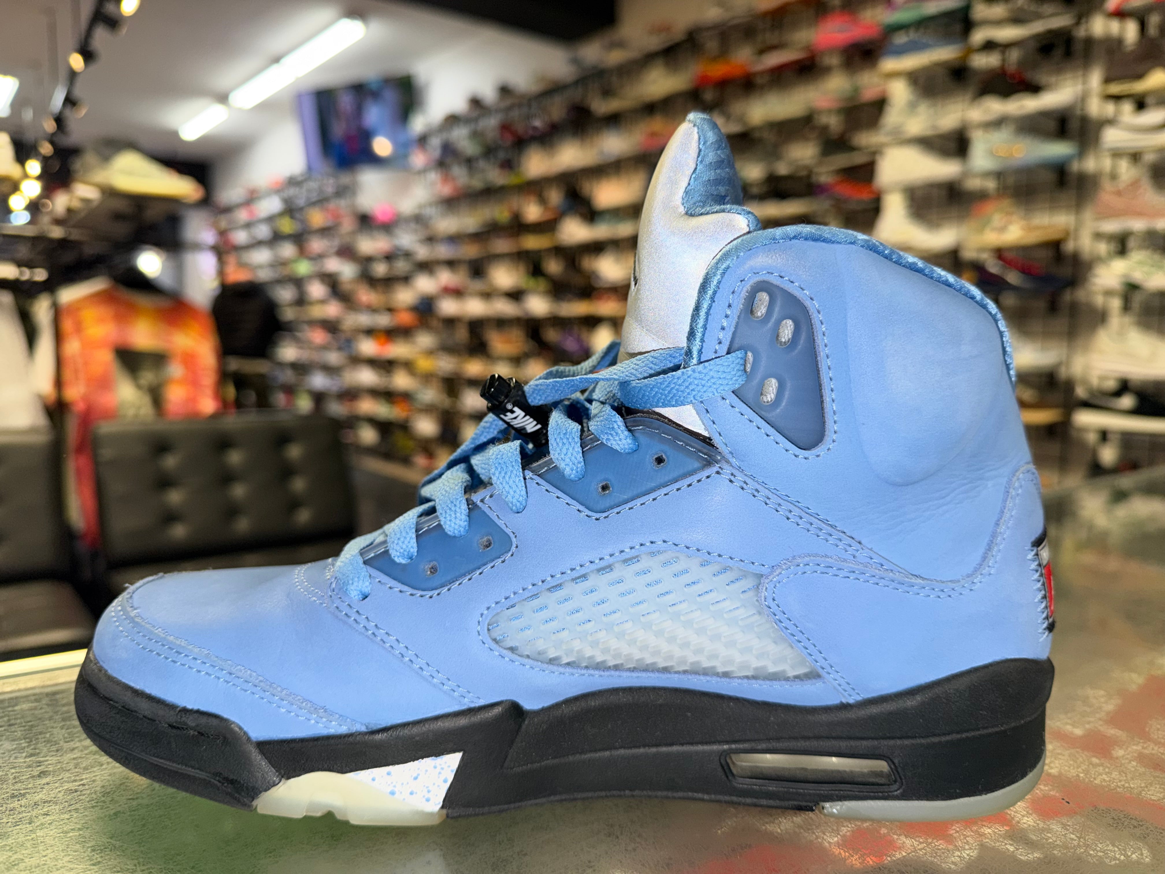 Size 9 Air Jordan 5 "UNC"