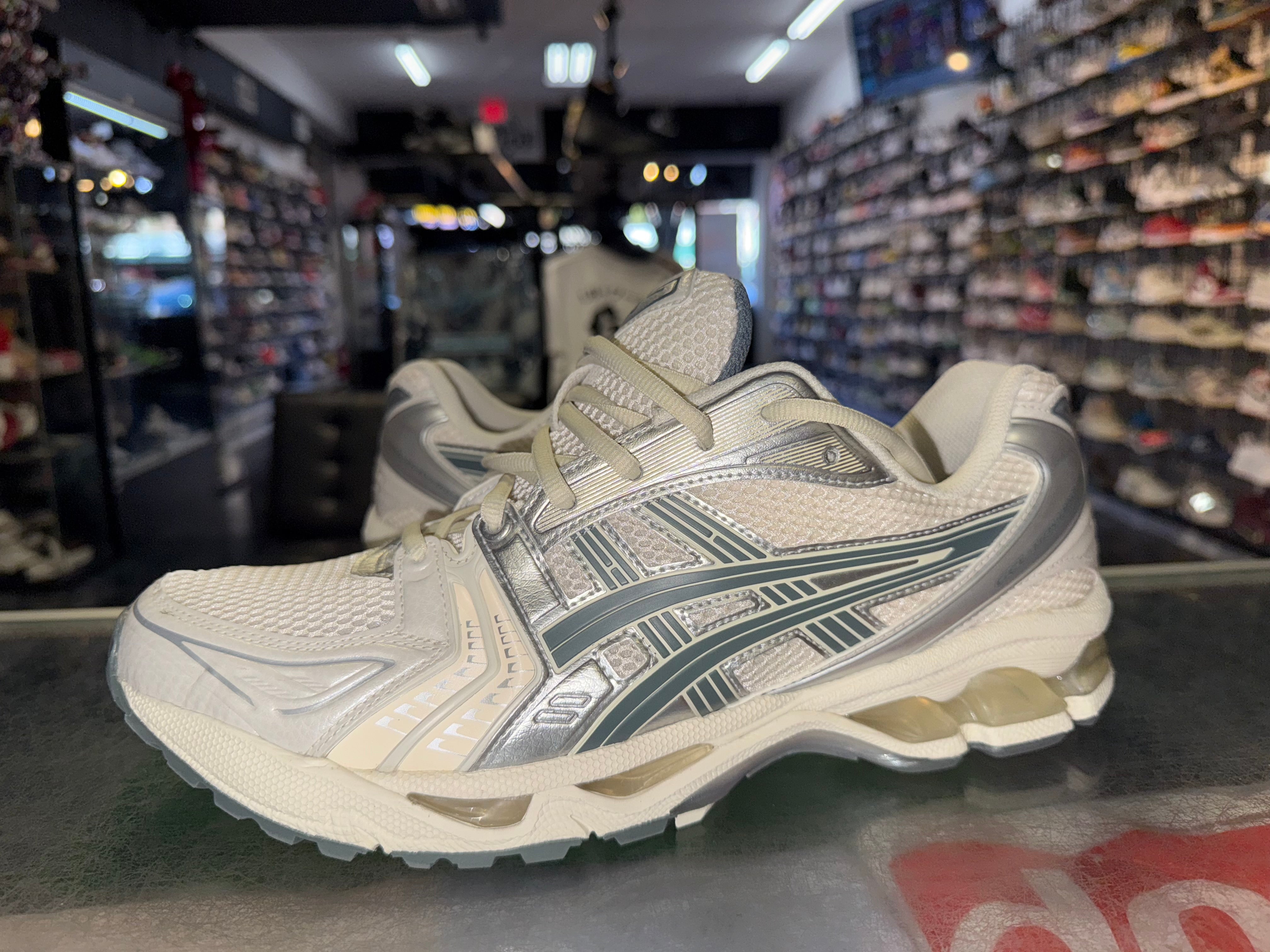 Size 12 Asics Gel-Kayano 14 “Birch Dark Pewter”