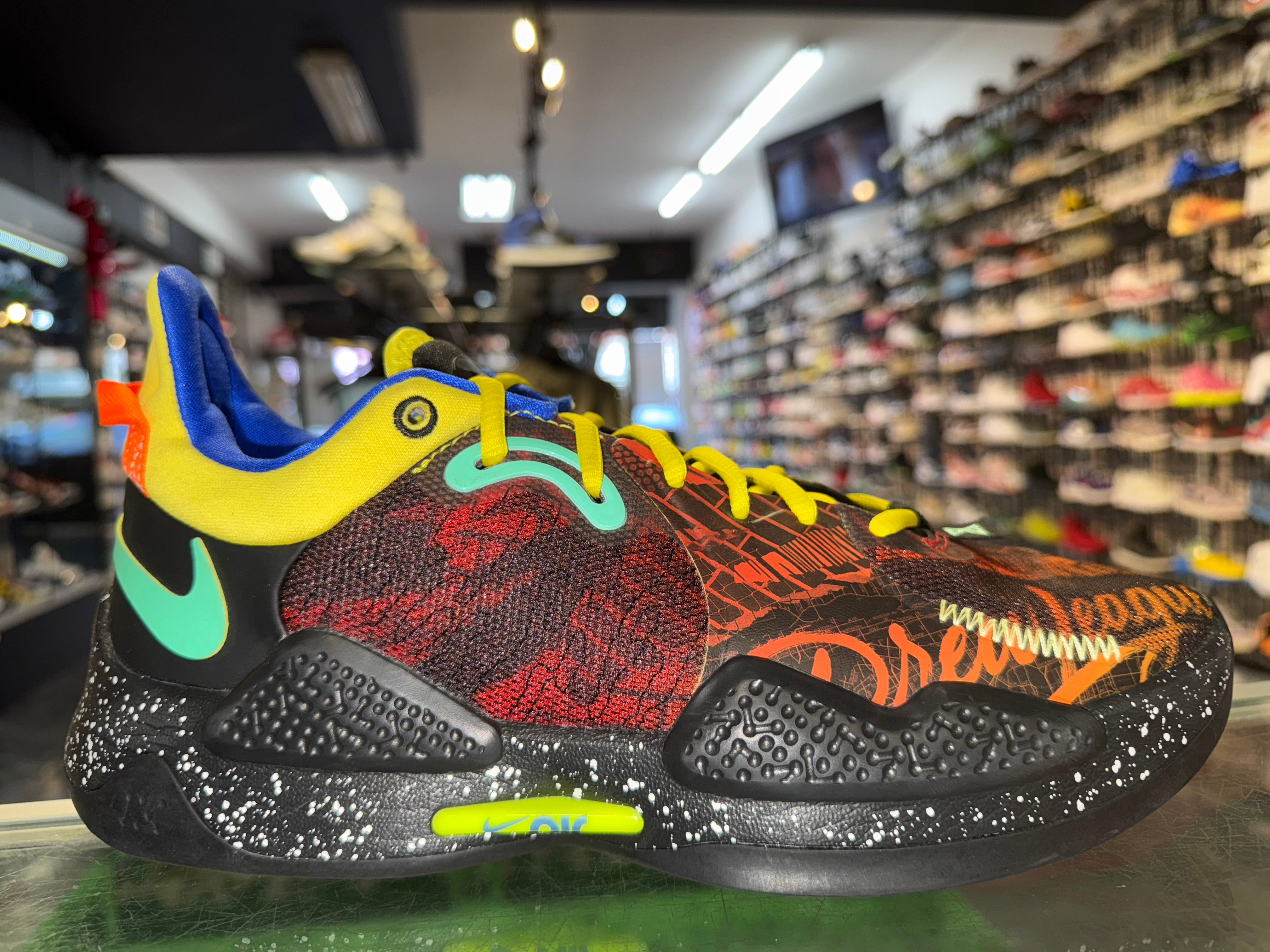 Size 10.5 Nike PG 5 “Mismatched Multi Color” Worn 1x