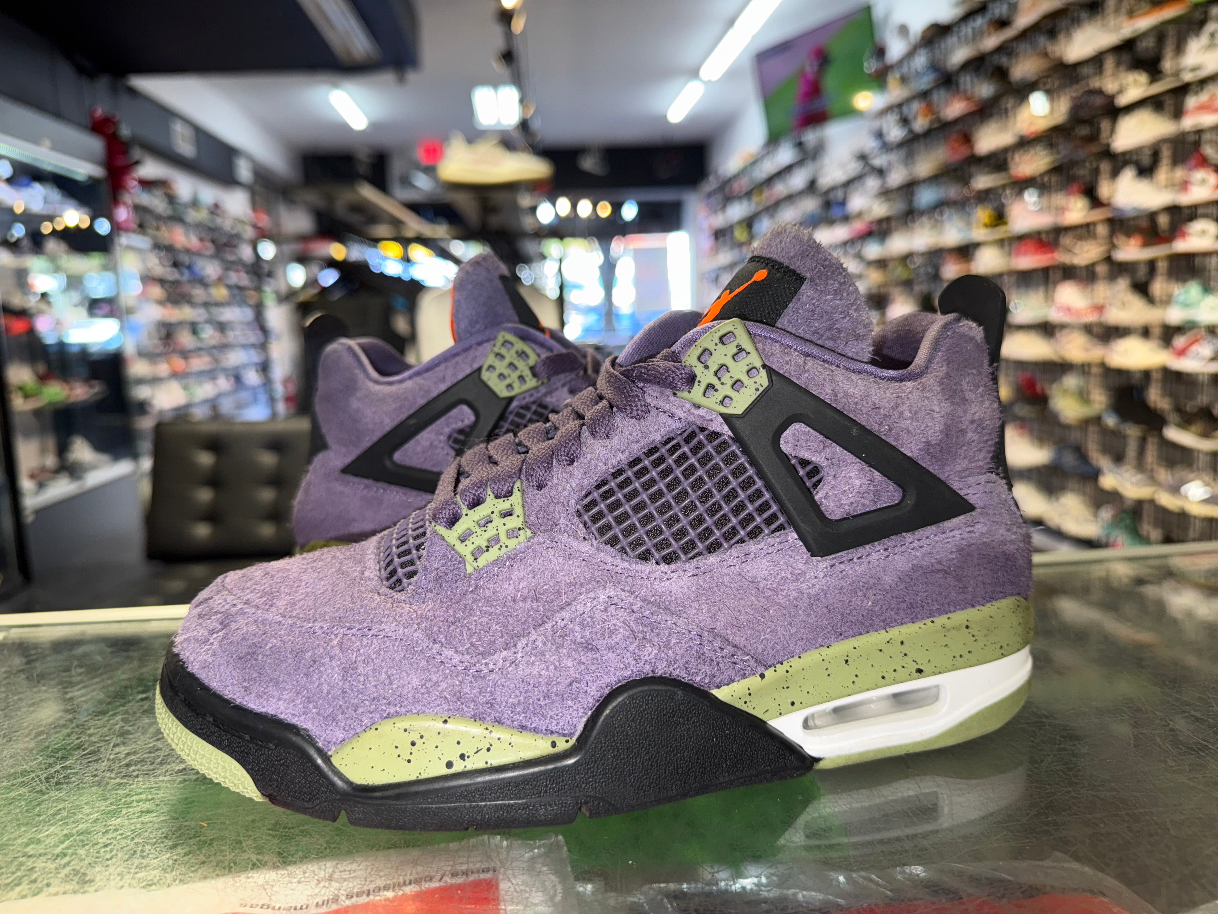 Size 5.5 (7W) Air Jordan 4 "Canyon Purple"