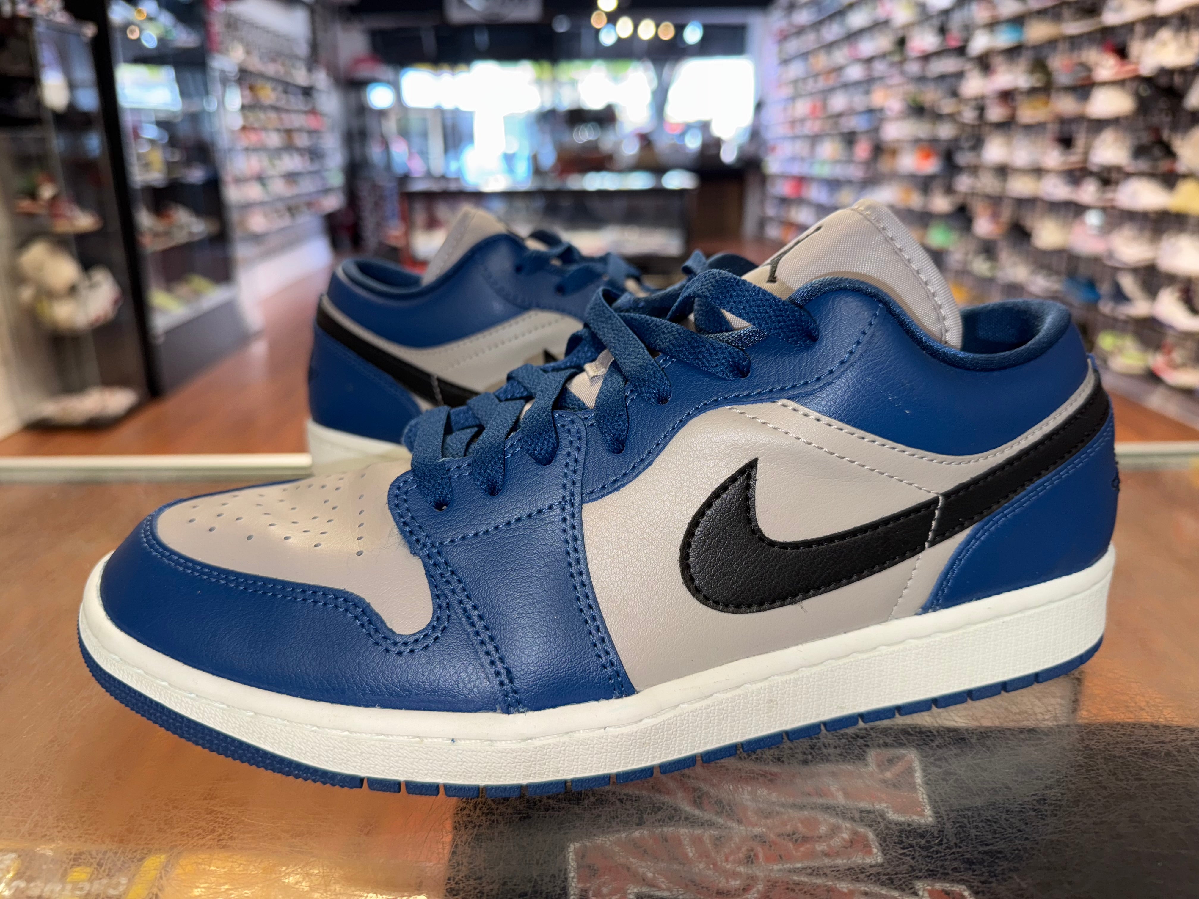 Size 10 (11.5W) Air Jordan 1 Low "French Blue College Grey"