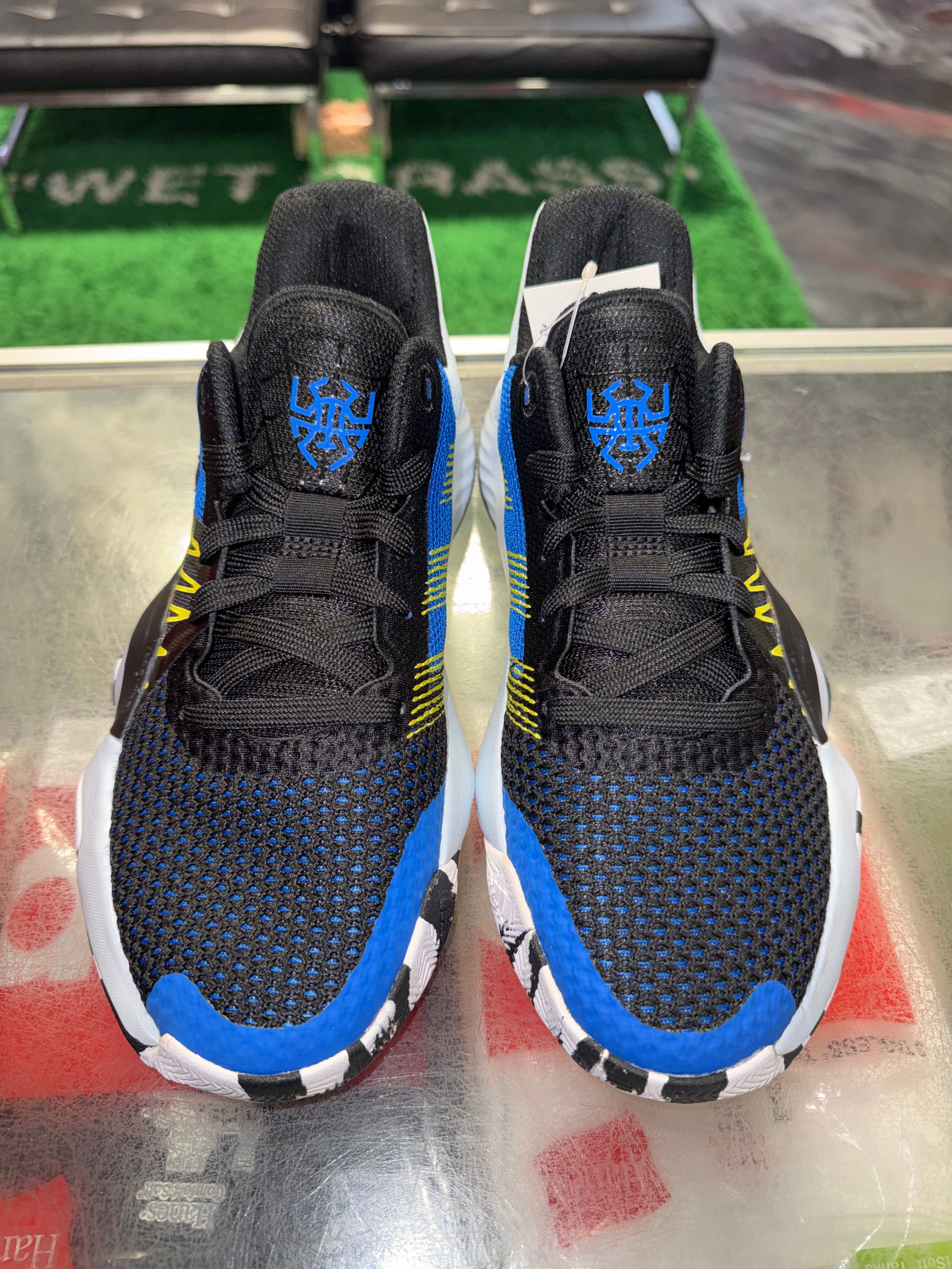 Size 4.5y Adidas DON Issue #1 “Black/Blue” Brand New