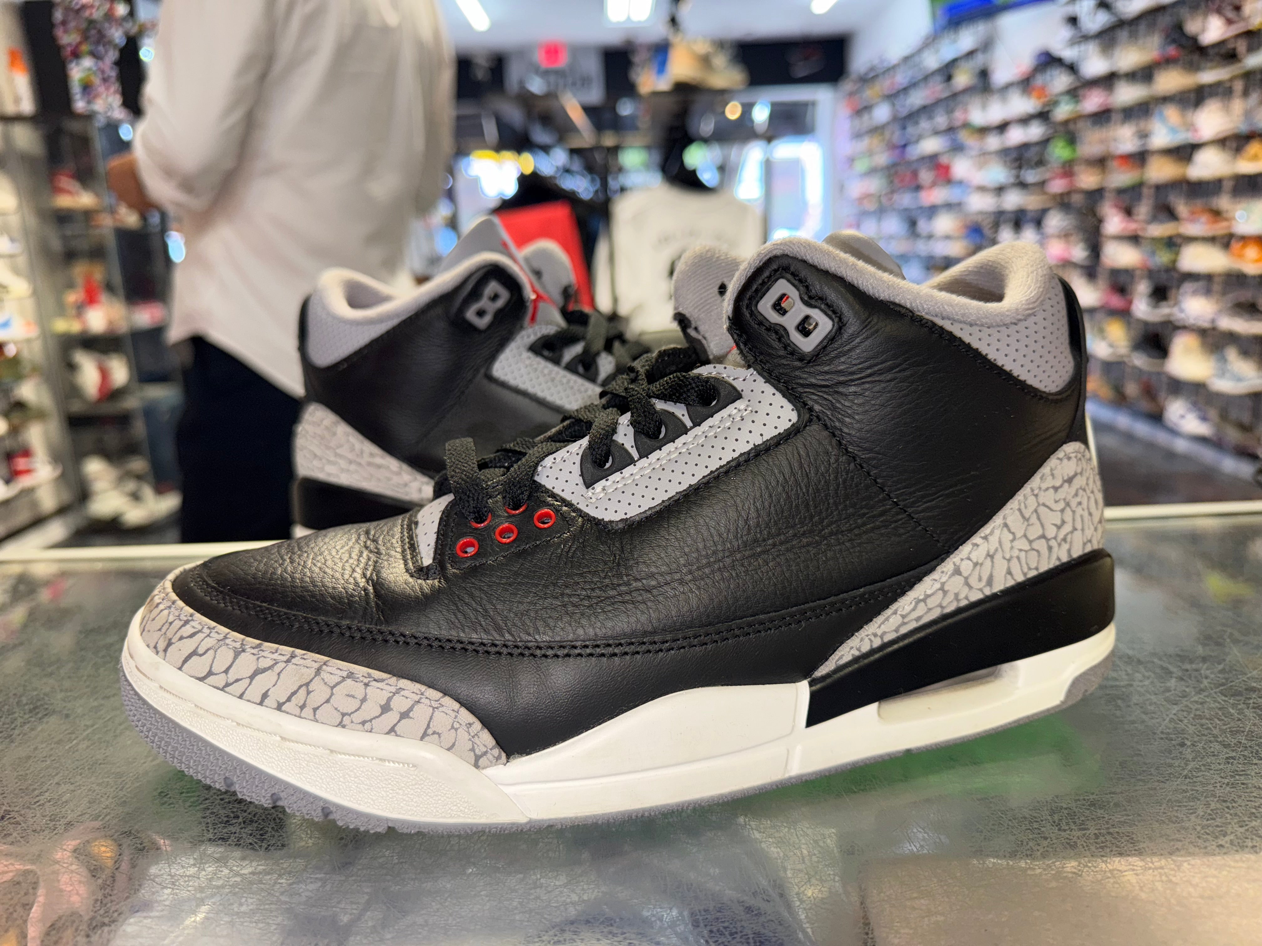 Size 8.5 Air Jordan 3 "Black Cement" 2024