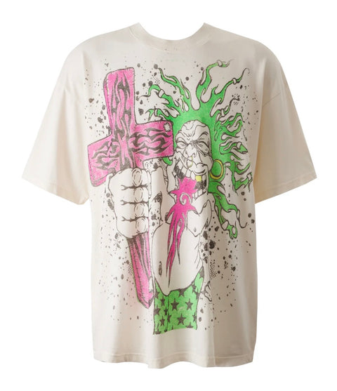 Size S (Fits M) Hellstar Festival 96 Tee “Pink/Green”