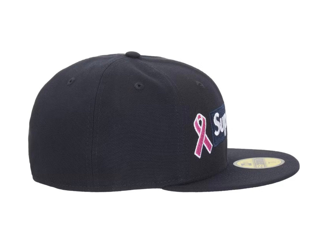 Size 7 3/8 Supreme Breast Cancer Awareness Fitted Hat “Navy” Brand New