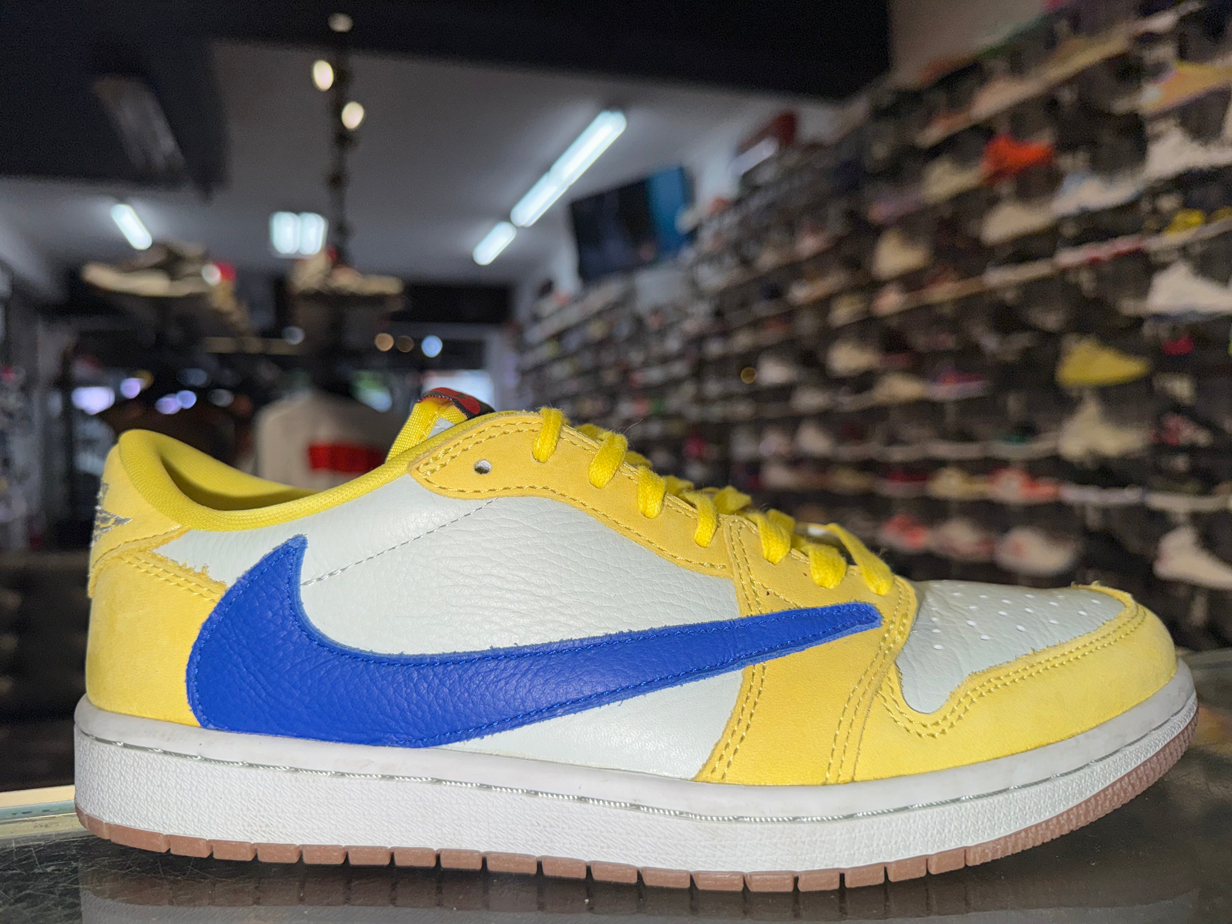 Size 8 (9.5W) Air Jordan 1 Low Travis Scott "Canary"