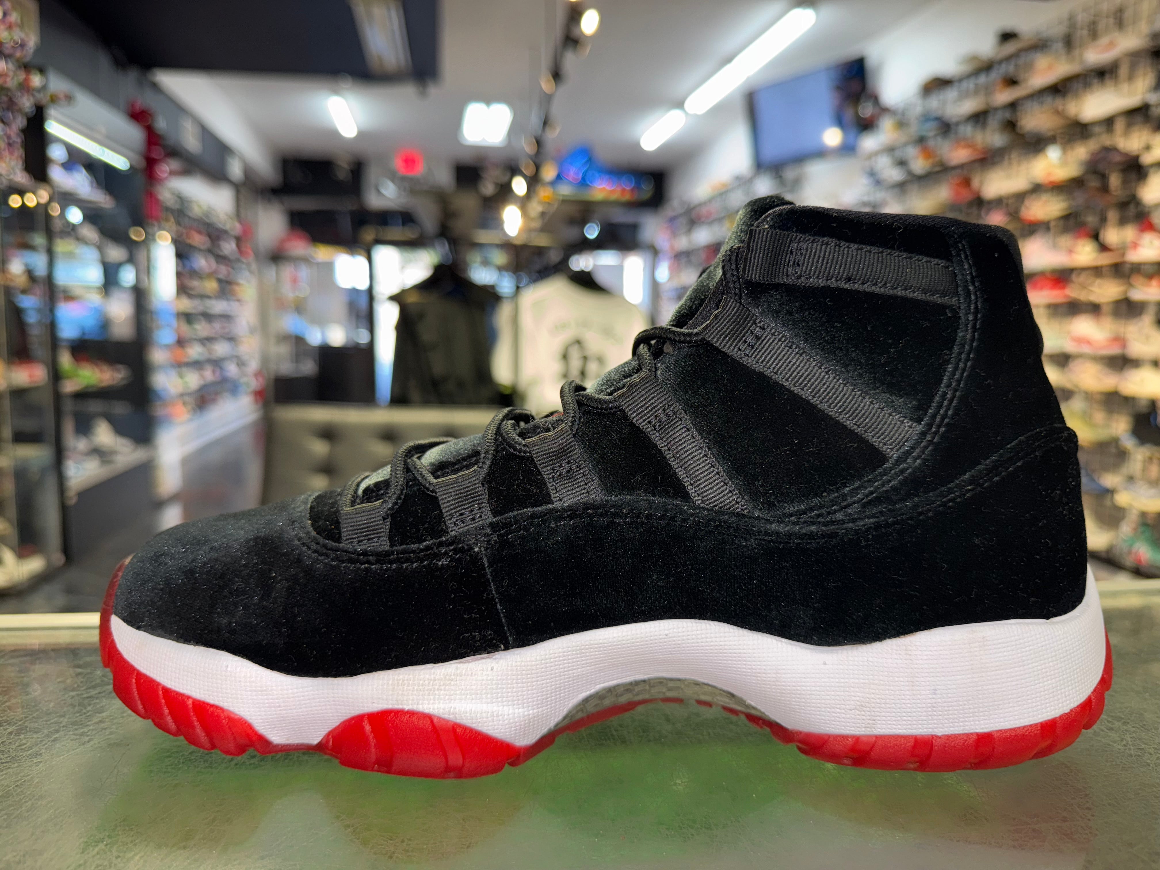 Size 9 (10.5W) Air Jordan 11 "Bred Velvet"