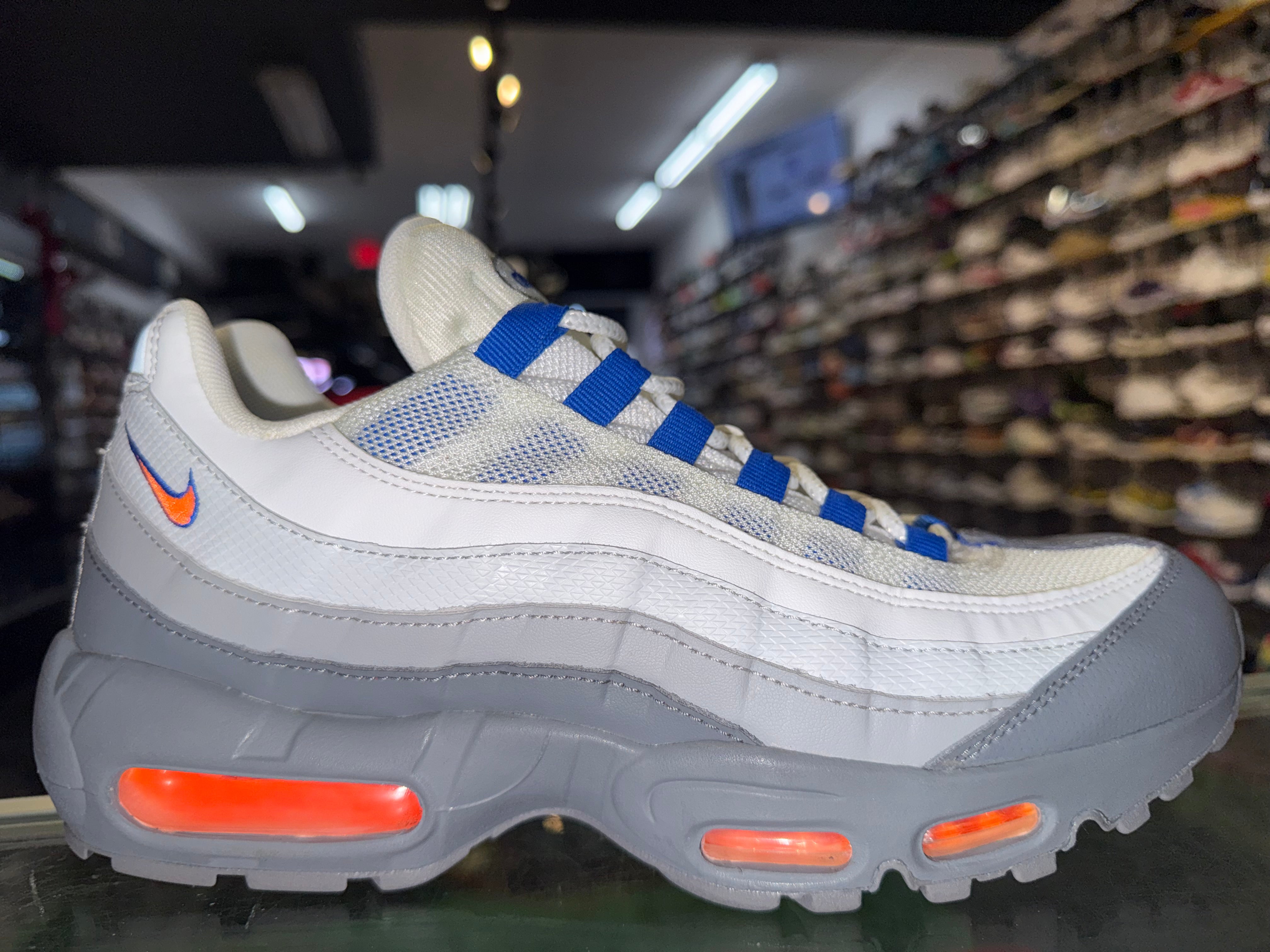 Size 9 Air Max 95 "Cool Grey Total Orange"