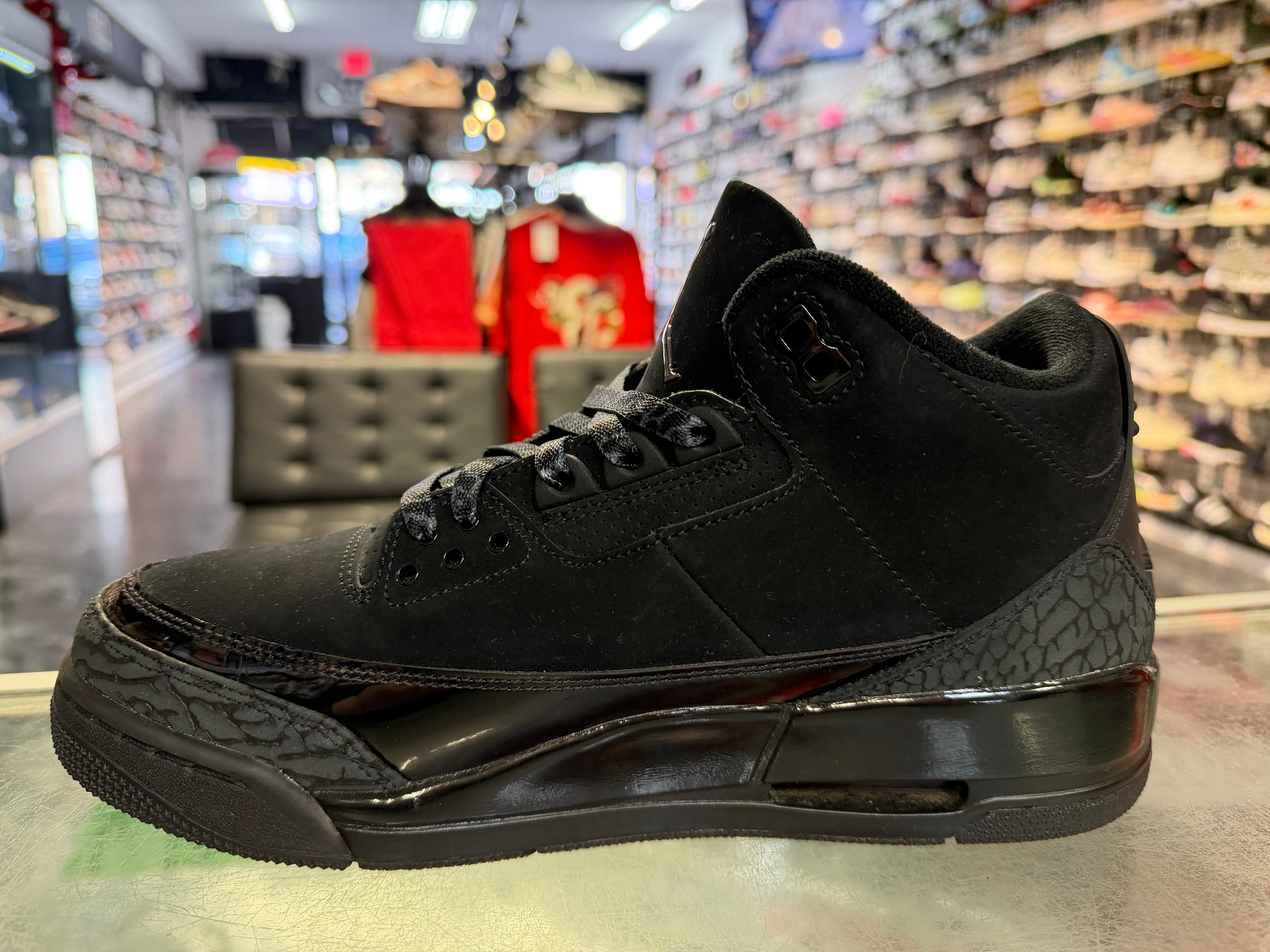 Size 9 Air Jordan 3 "Black Cat"
