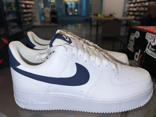 Size 7.5 Air Force 1 Low “White Midnight Navy” Brand New (Mall)