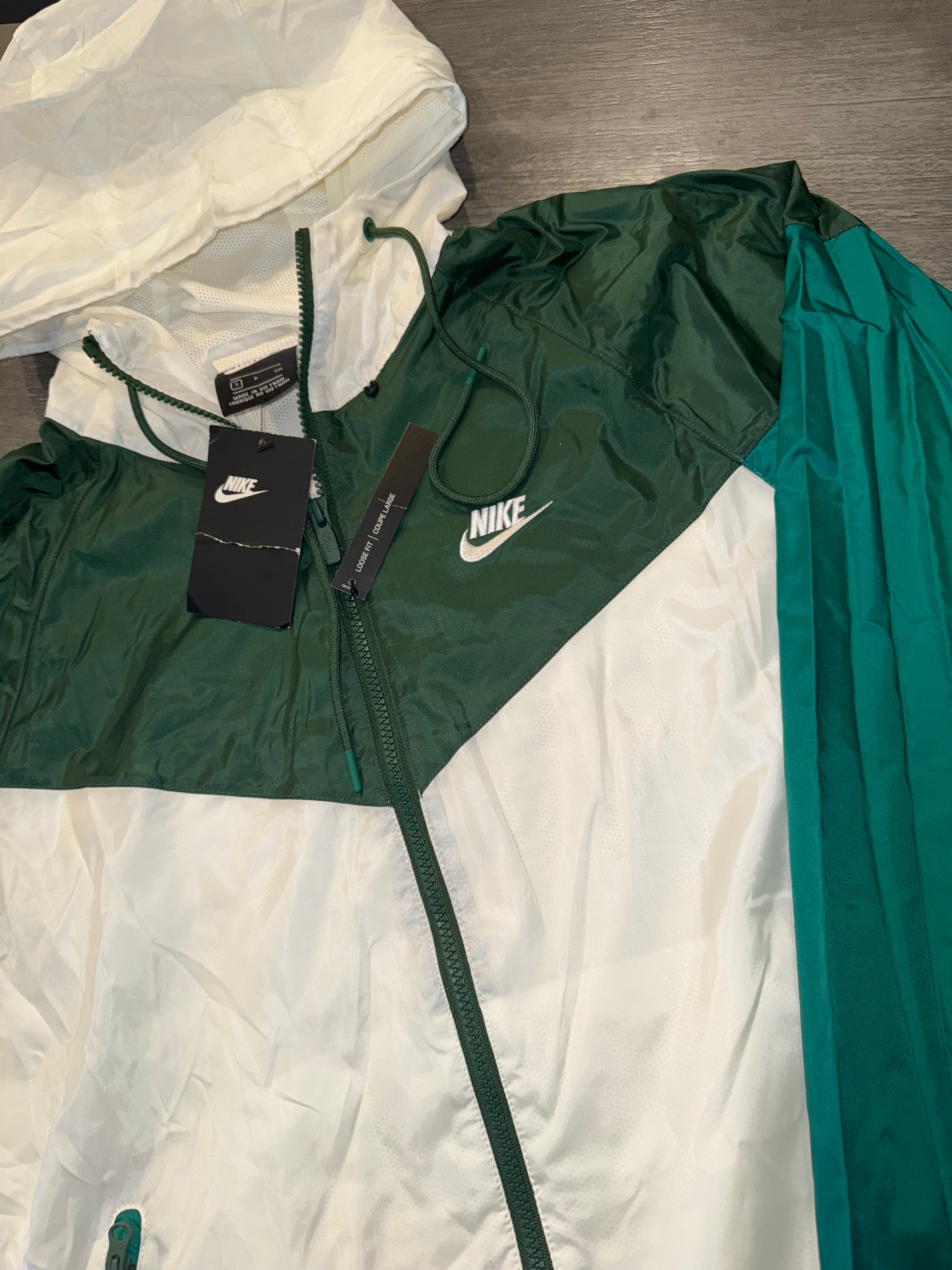 Size S Nike Tech Windbreaker “Multi Green” Brand New