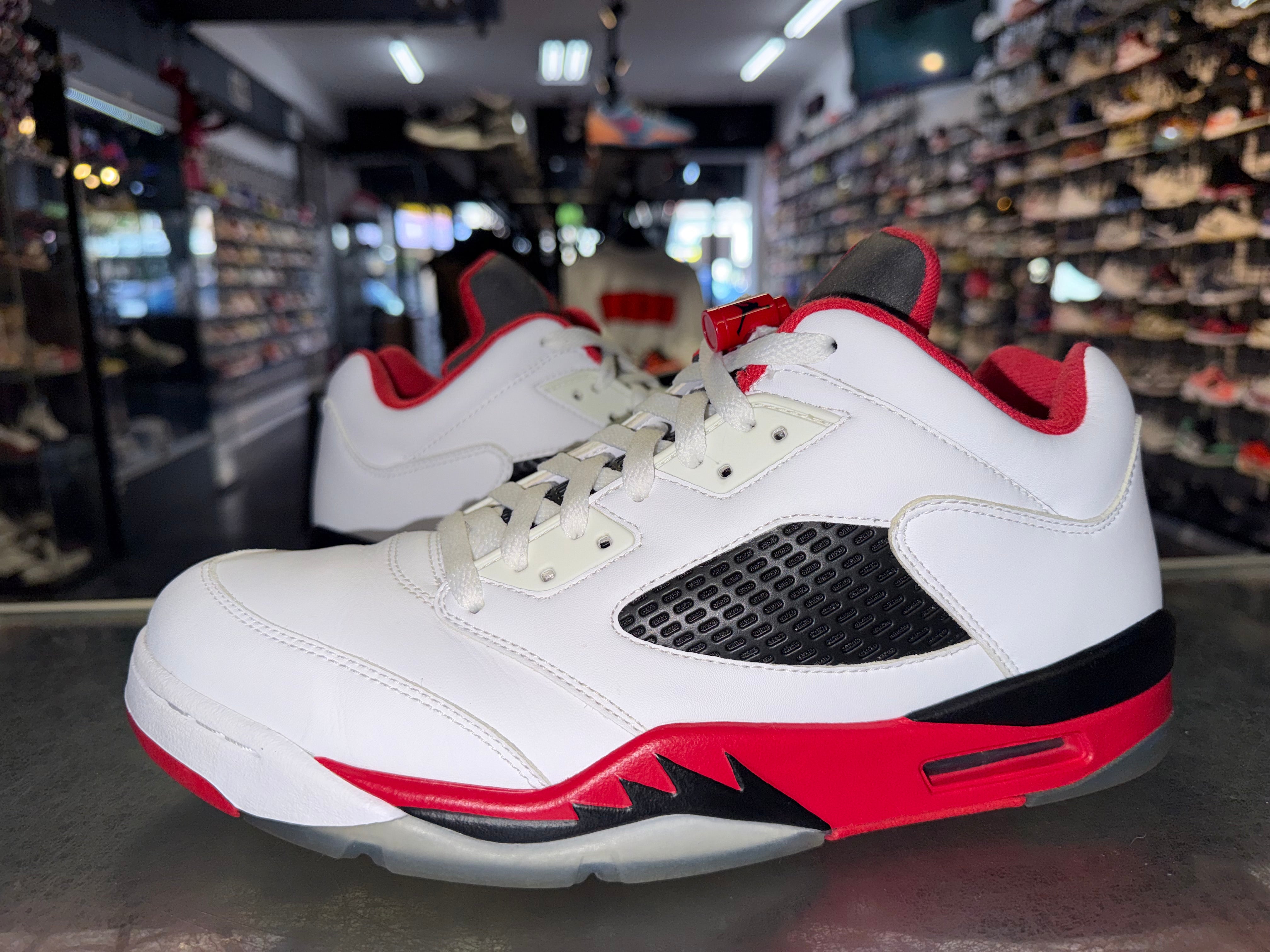 Size 10.5 Air Jordan 5 Low "Fire Red"