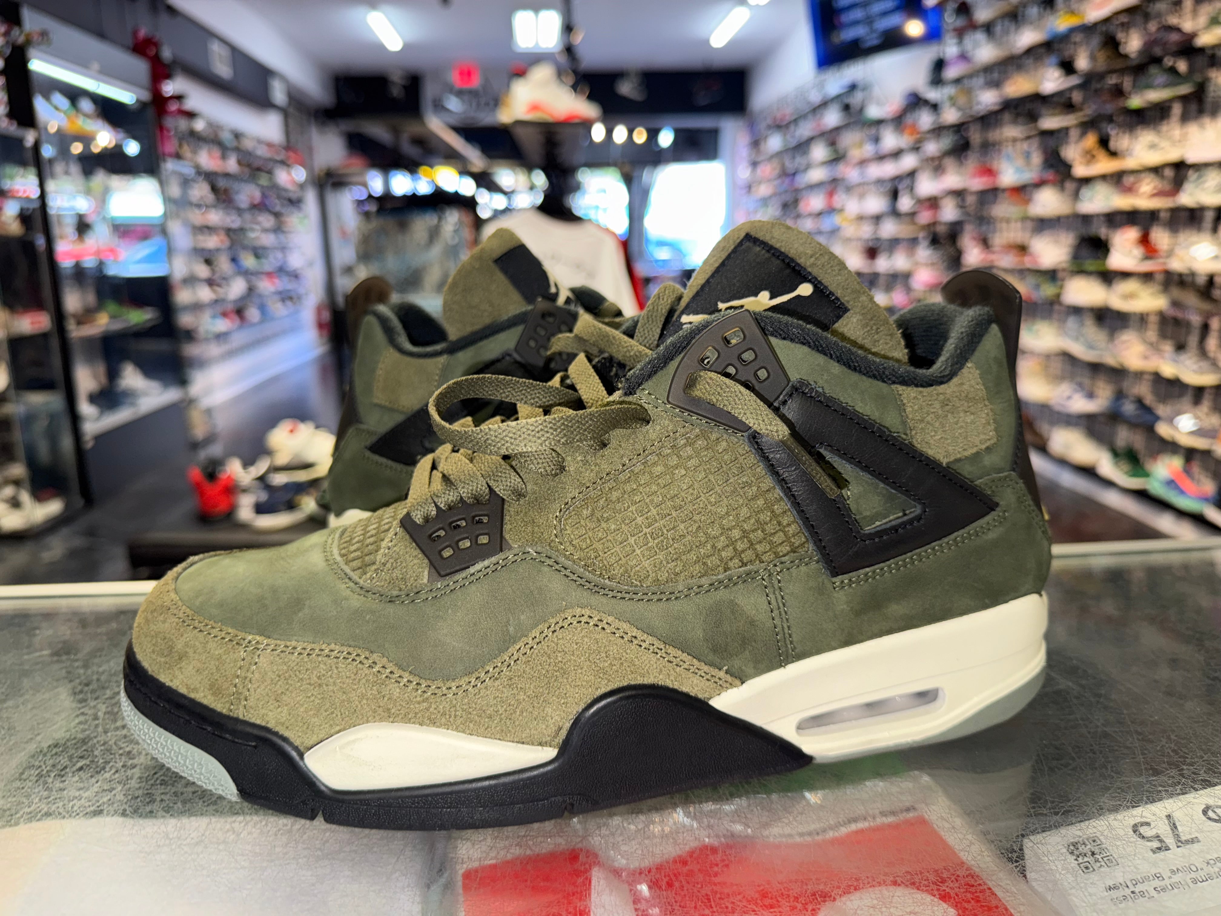 Size 13 Air Jordan 4 Craft "Olive"