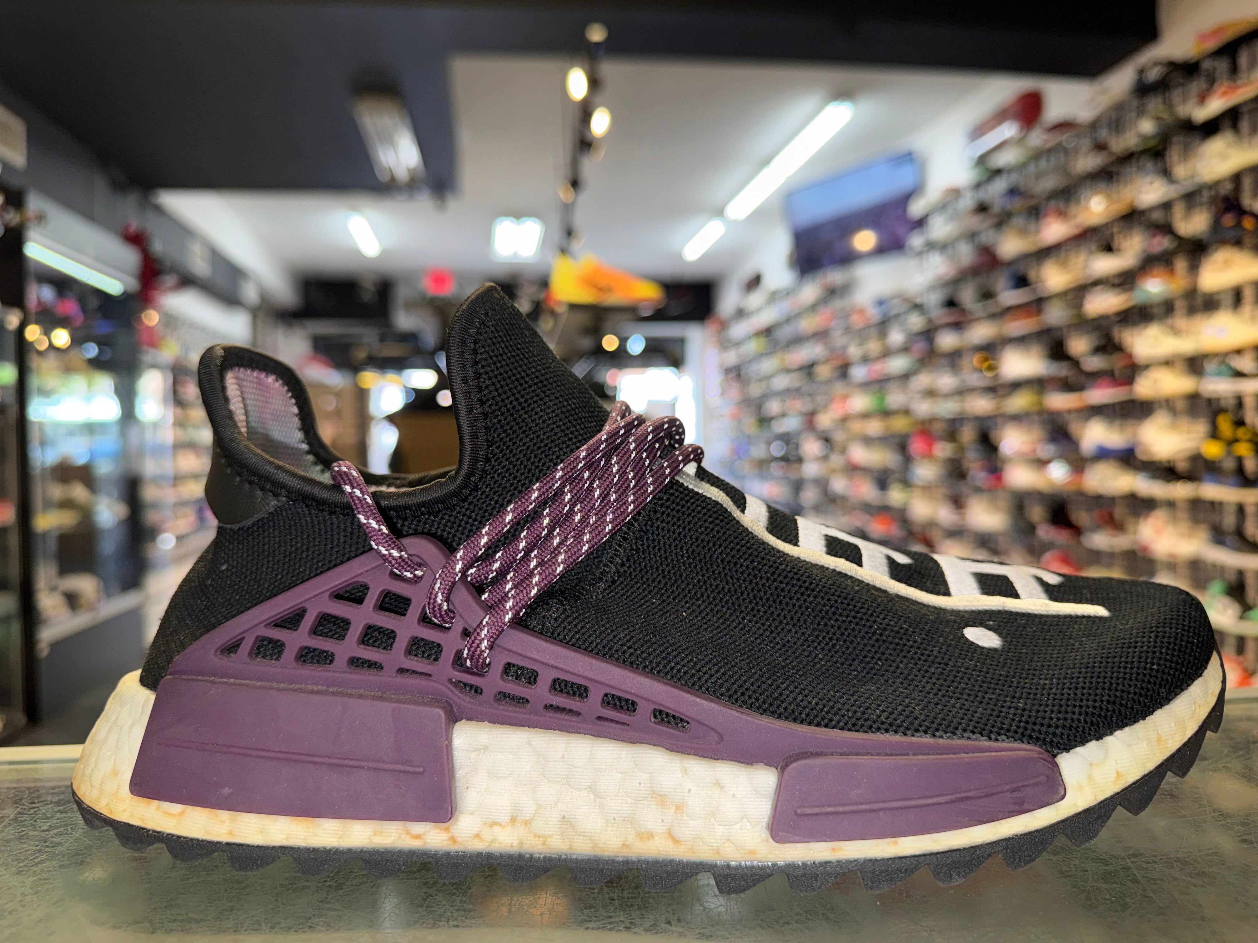 Size 9.5 Adidas Human Race NMD Pharrell "Holi Festival Black"