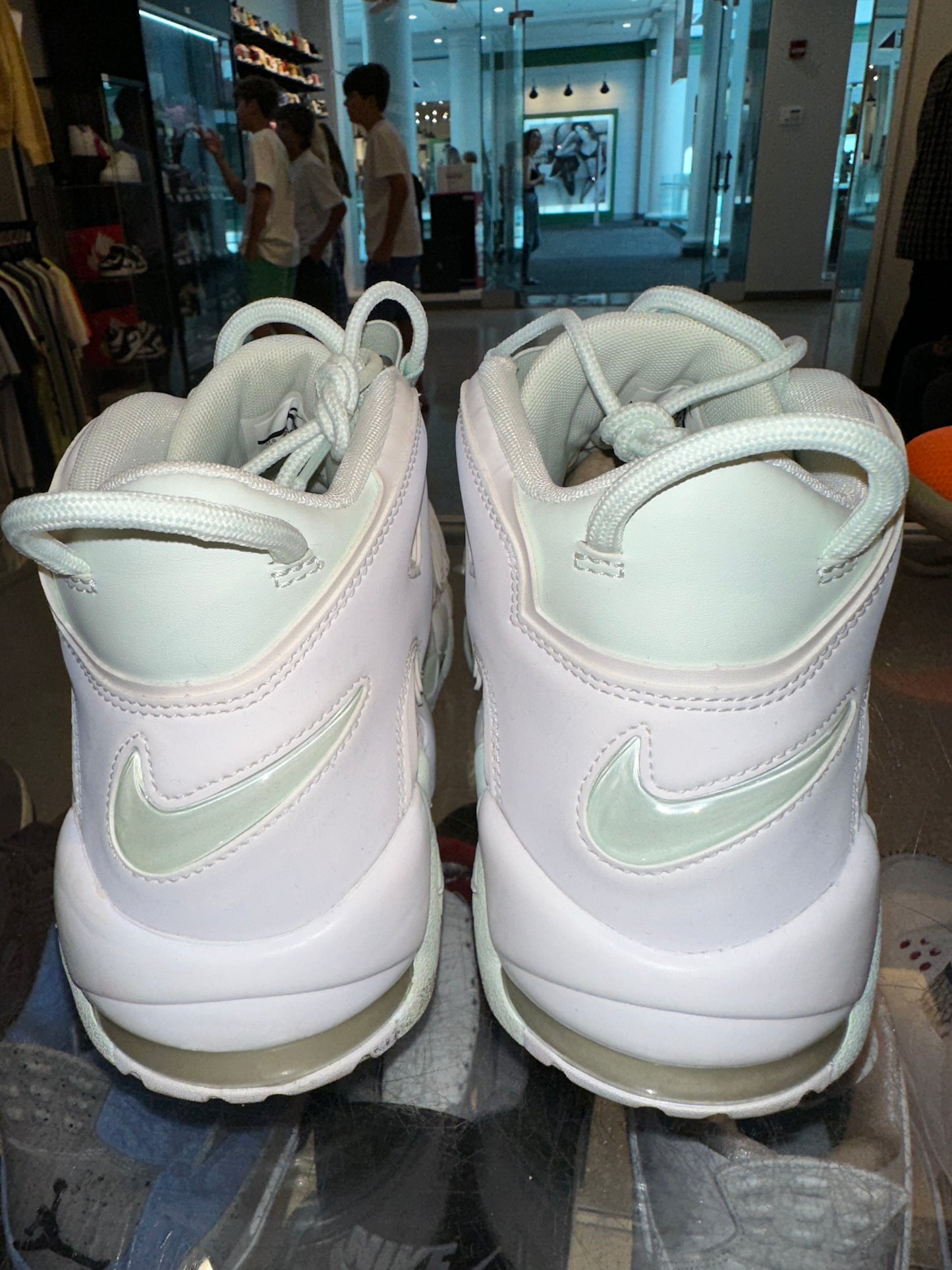 Size 10.5 (12w) Air More Uptempo “Barley Green” (Mall)