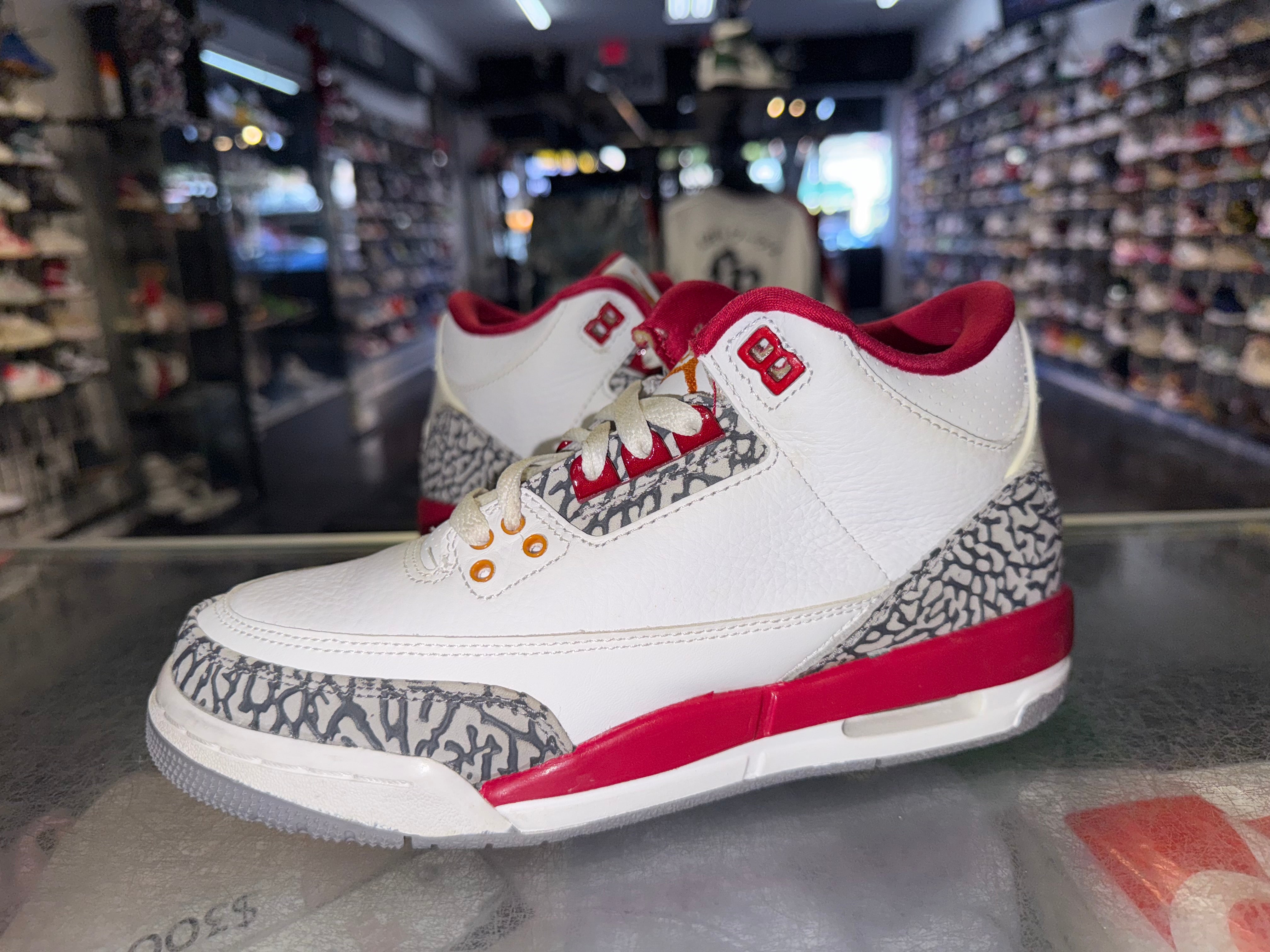 Size 5.5y Air Jordan 3 "Cardinal"